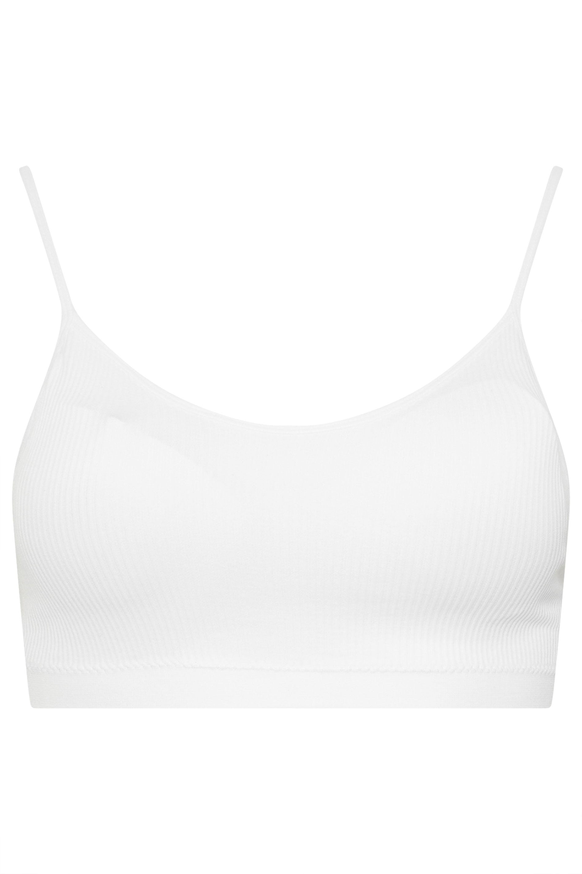 YOURSET 2 PACK Plus Size Black & White Seamless Padded Bralettes | Yours Clothing 11