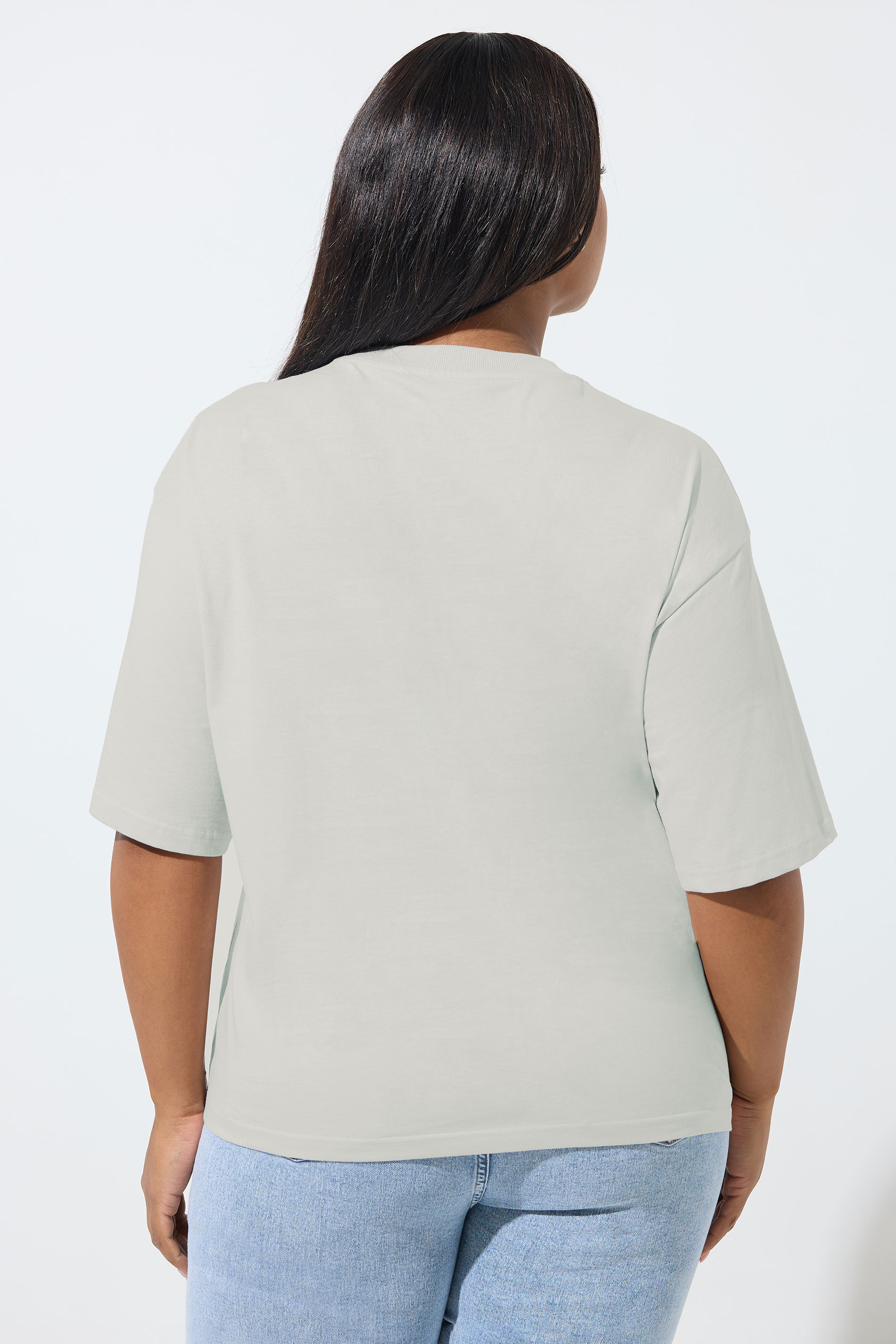 LIMITED COLLECTION Plus Size Grey 'Fleur Du Jardin' Foil Detail T-Shirt | Yours Clothing 2