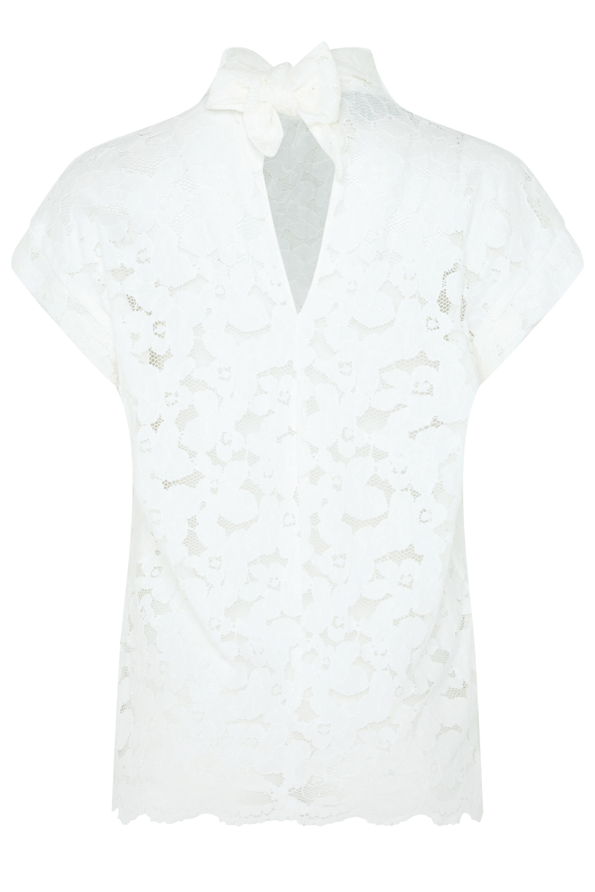 M&Co White Lace Tie Back Blouse | M&Co 7