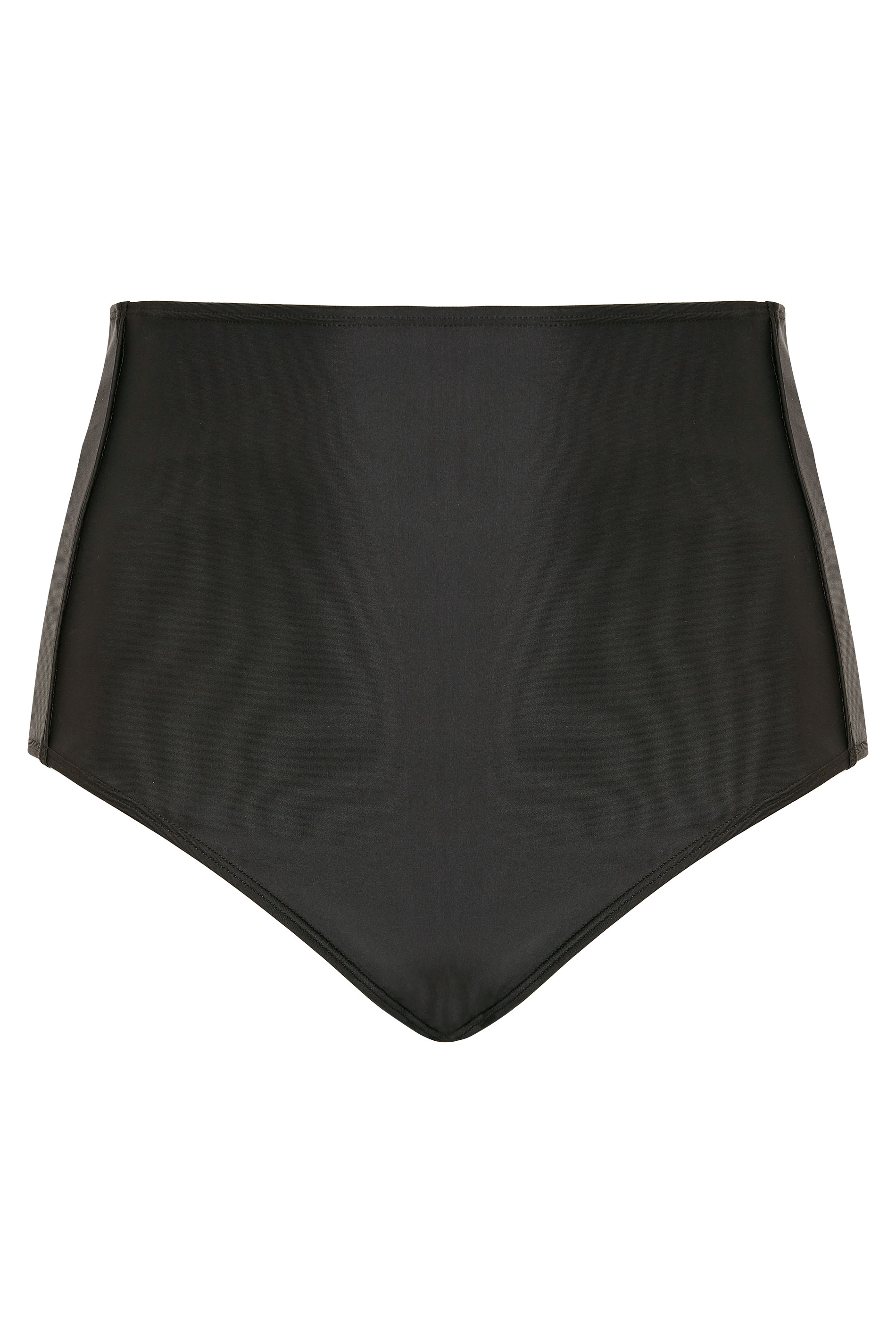 Plus Size Black Super High Waisted Tummy Control Bikini Briefs | Yours Clothing 7