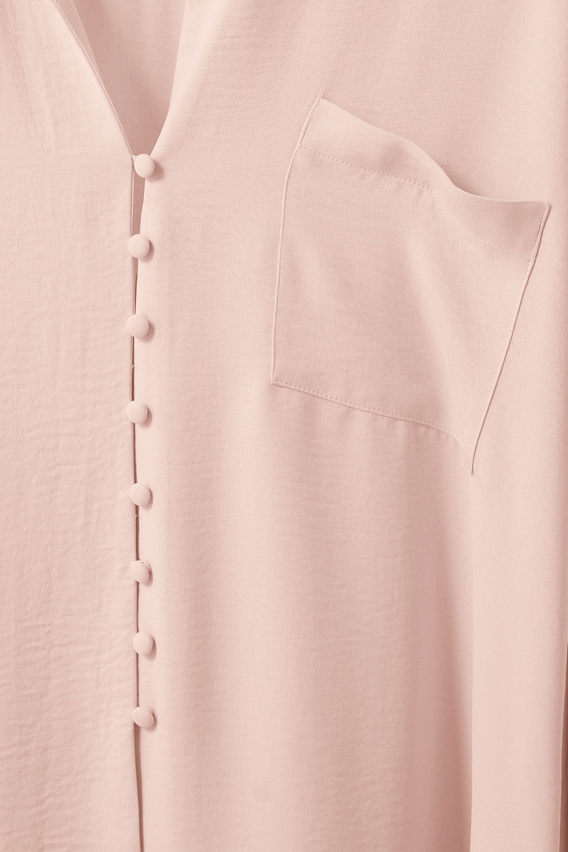 EVANS Plus Size Light Pink Dipped Hem Oversized Shirt | Evans 6