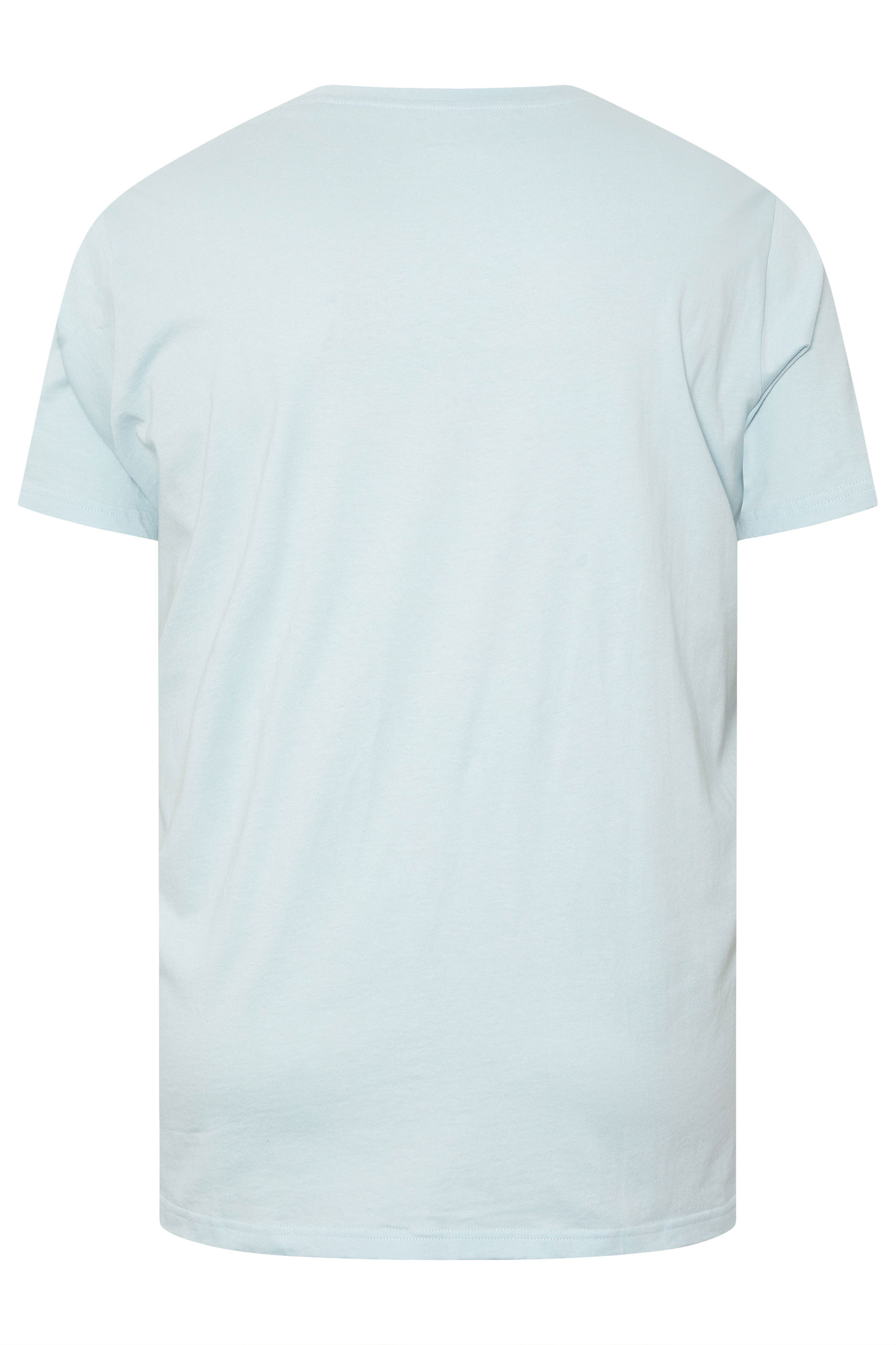 BadRhino Big & Tall Light Blue 'California Beach' Campervan T-Shirt | BadRhino 8