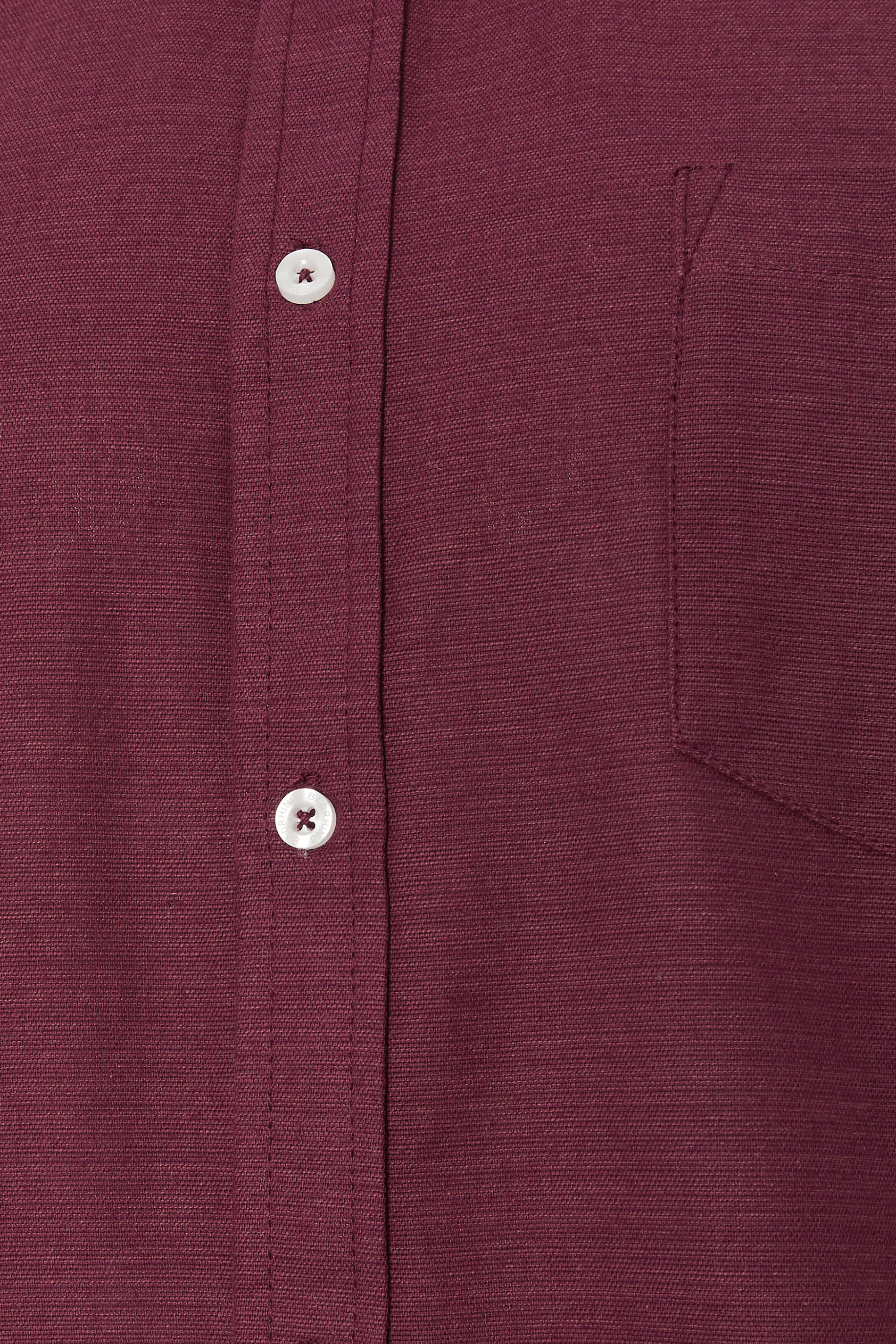 BadRhino Big & Tall Burgundy Red Long Sleeve Slub Shirt | BadRhino 9