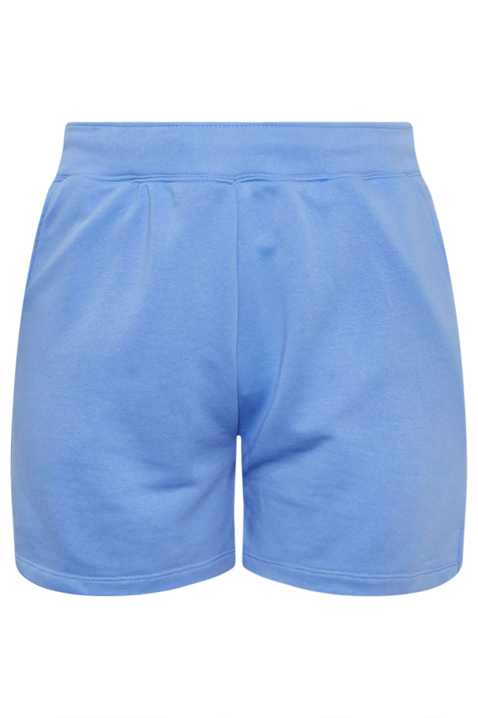 YOURS Curve Blue Jogger Shorts 5