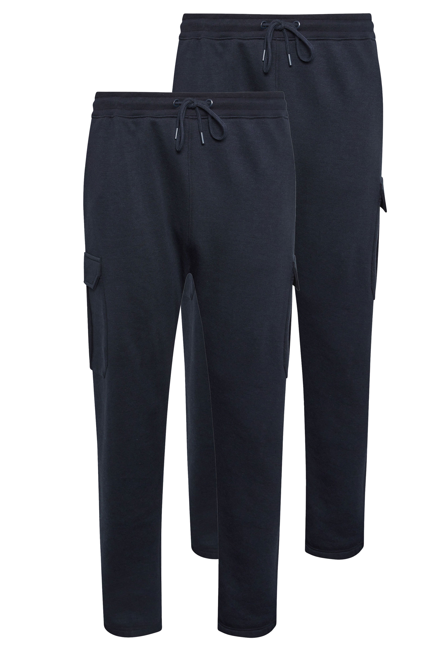 BadRhino Big & Tall 2 PACK Navy Blue Cargo Joggers | BadRhino 3