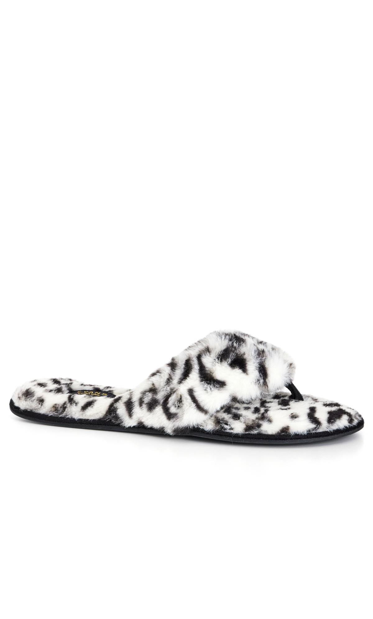 Extra Wide Fit Diana Leopard Print Slipper 1
