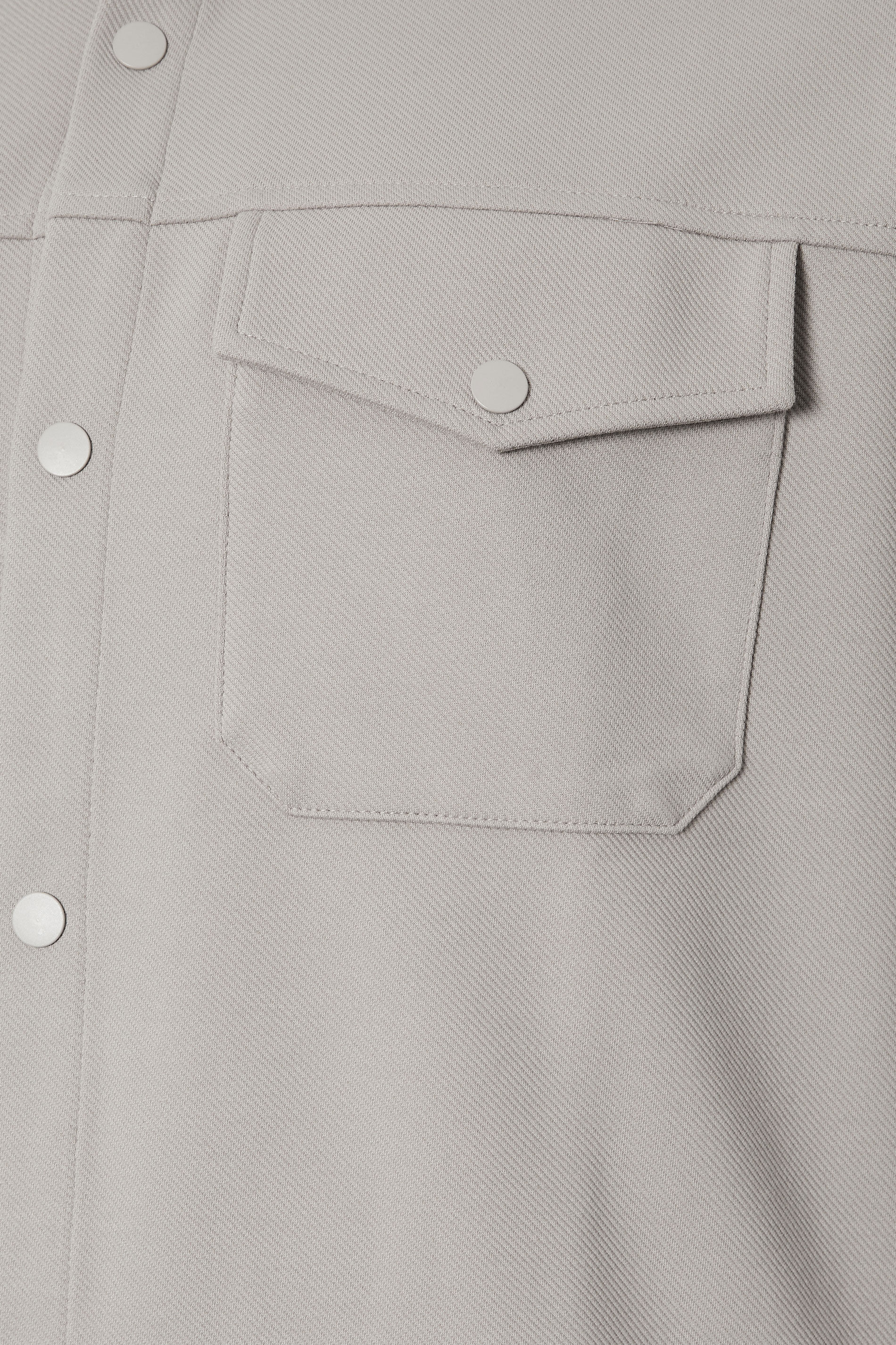 BadRhino Big & Tall Stone Grey Textured Jersey Shacket | BadRhino 5