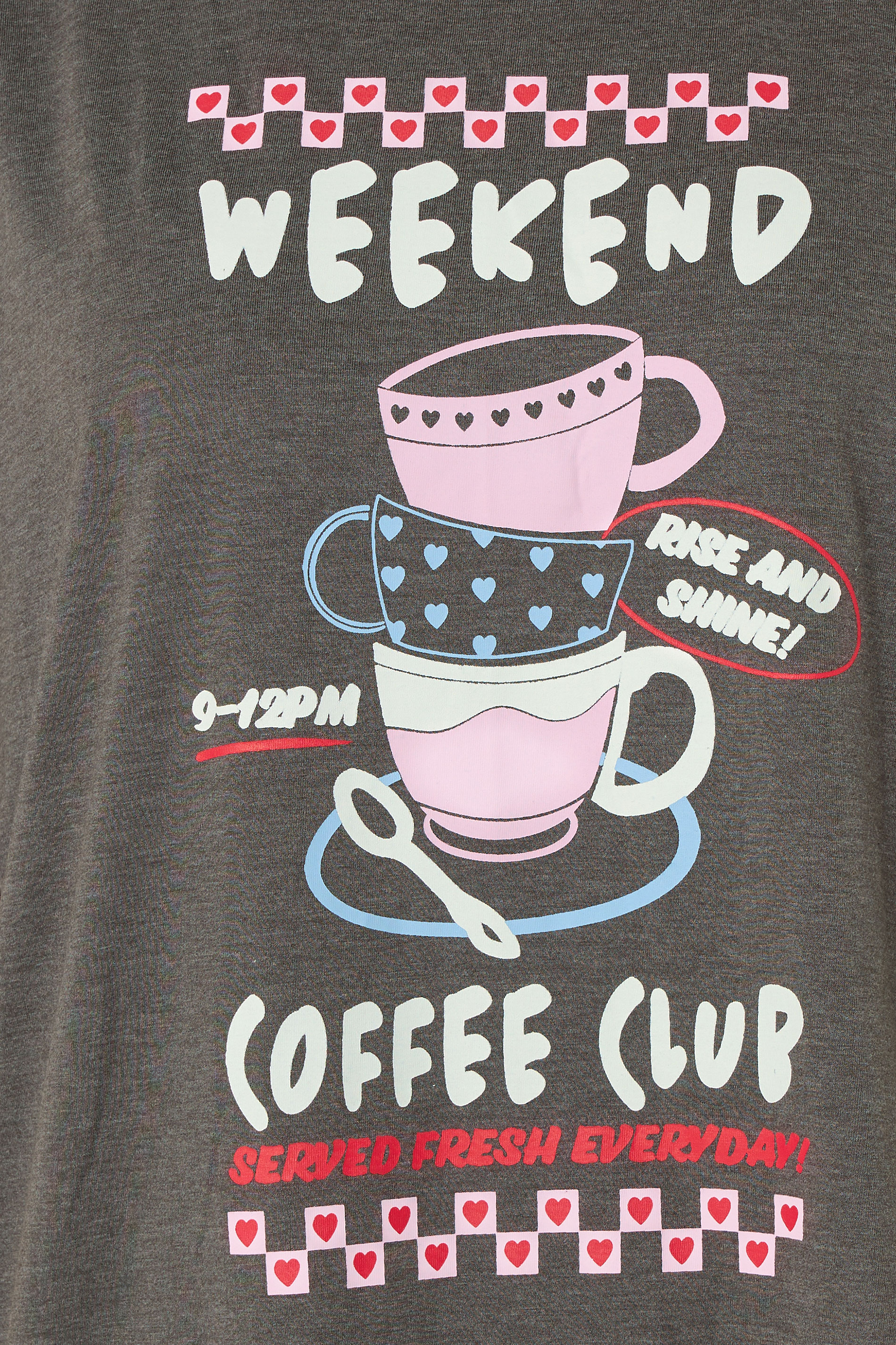 YOURS Plus Size Set Brown 'Weekend Coffee Club' Wide Leg Pyjama | Yours Clothing 4
