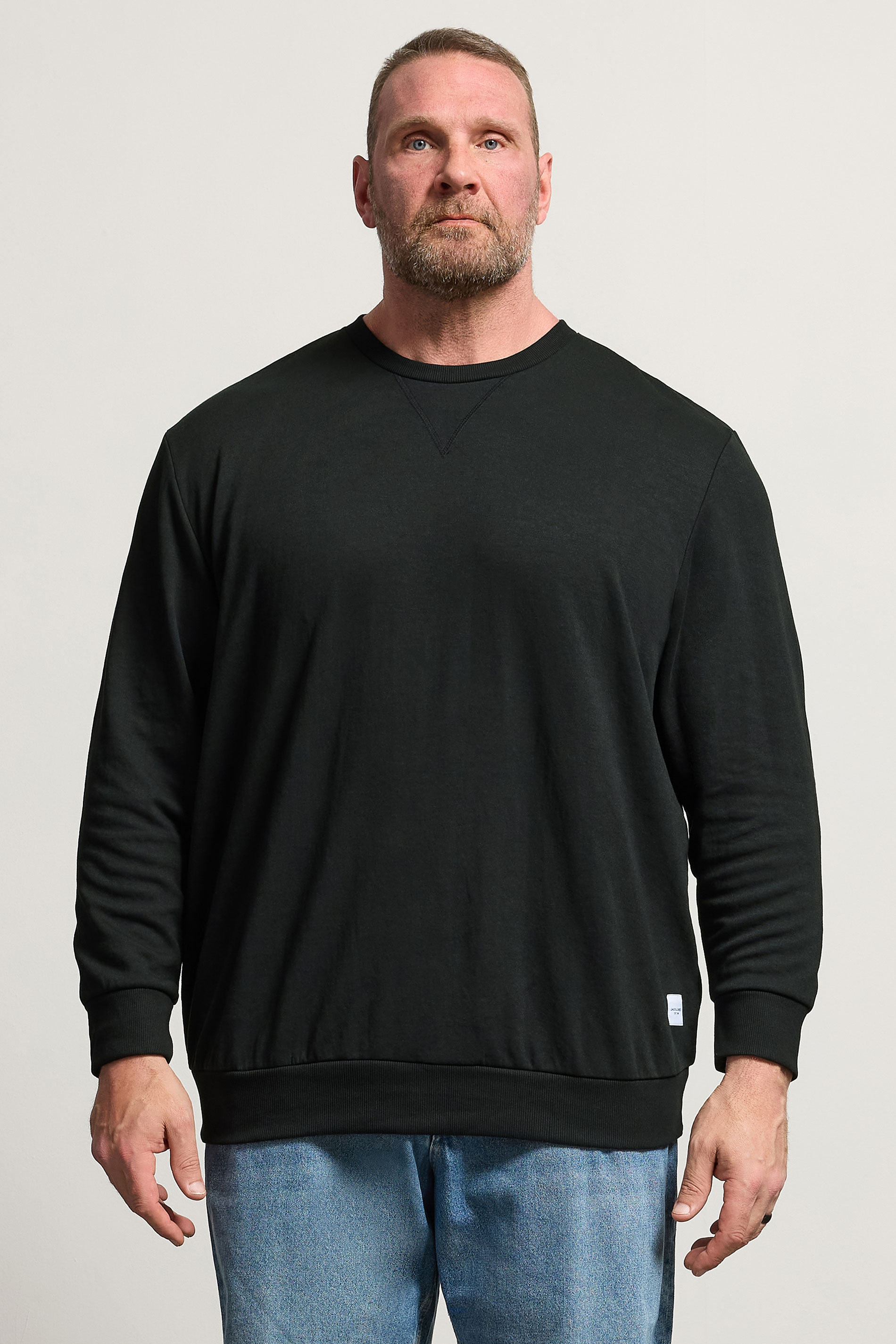 JJACK & JONES Big & Tall Black Sweatshirt | BadRhino 3
