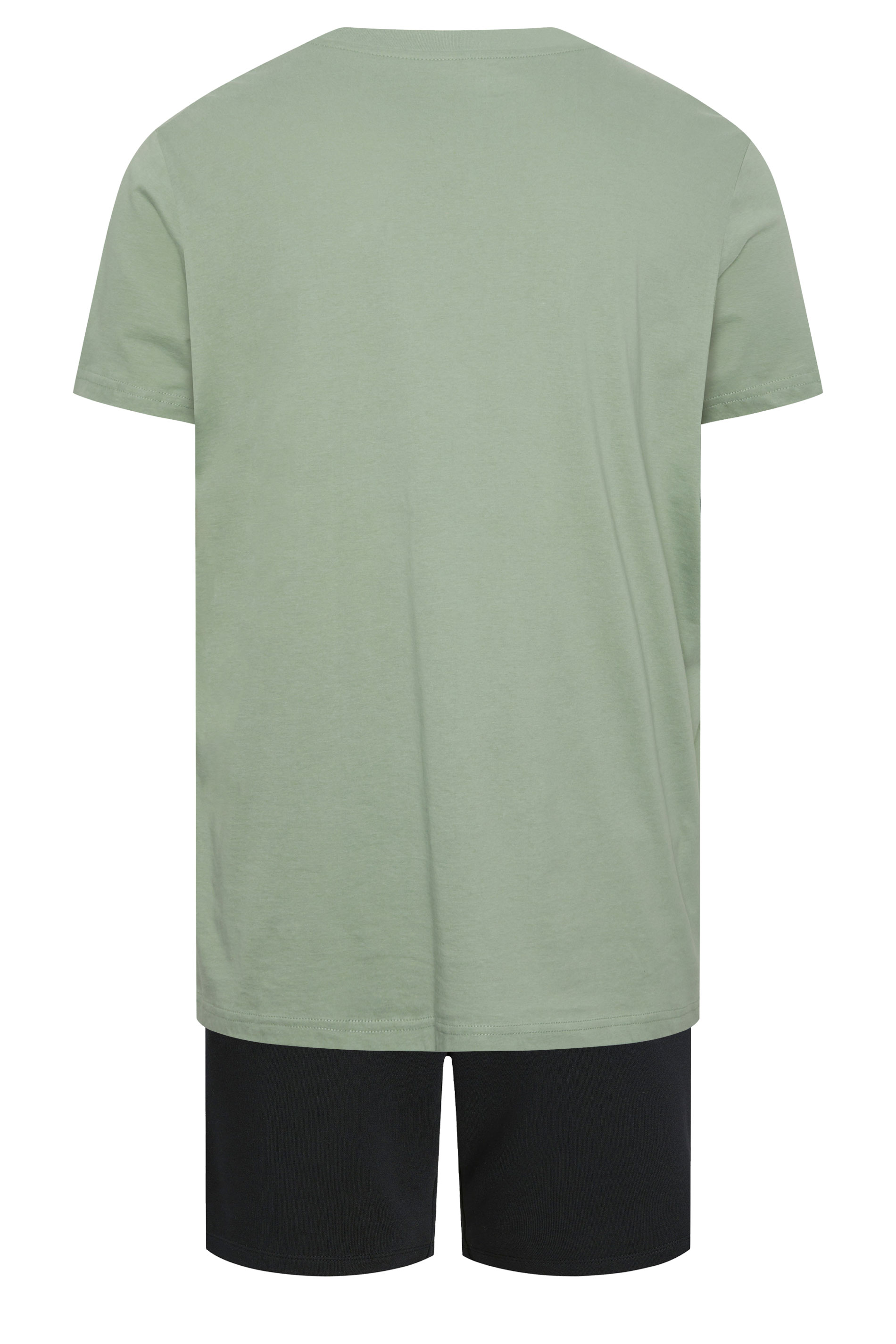JACK & JONES Big & Tall Green T-Shirt & Shorts Set  5