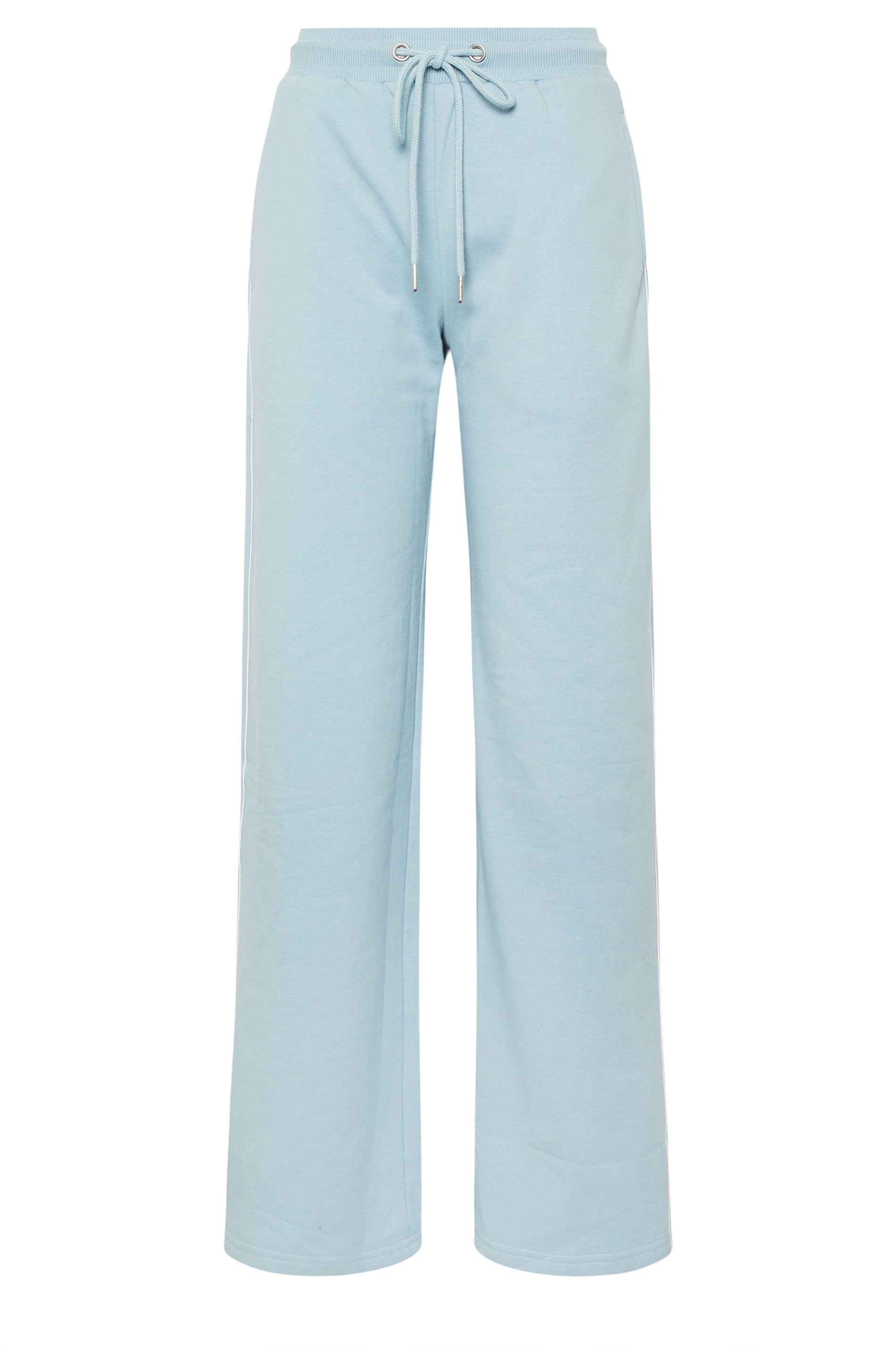 LTS Tall Women's Light Blue Piped Wide Leg Joggers | Long Tall Sally 6