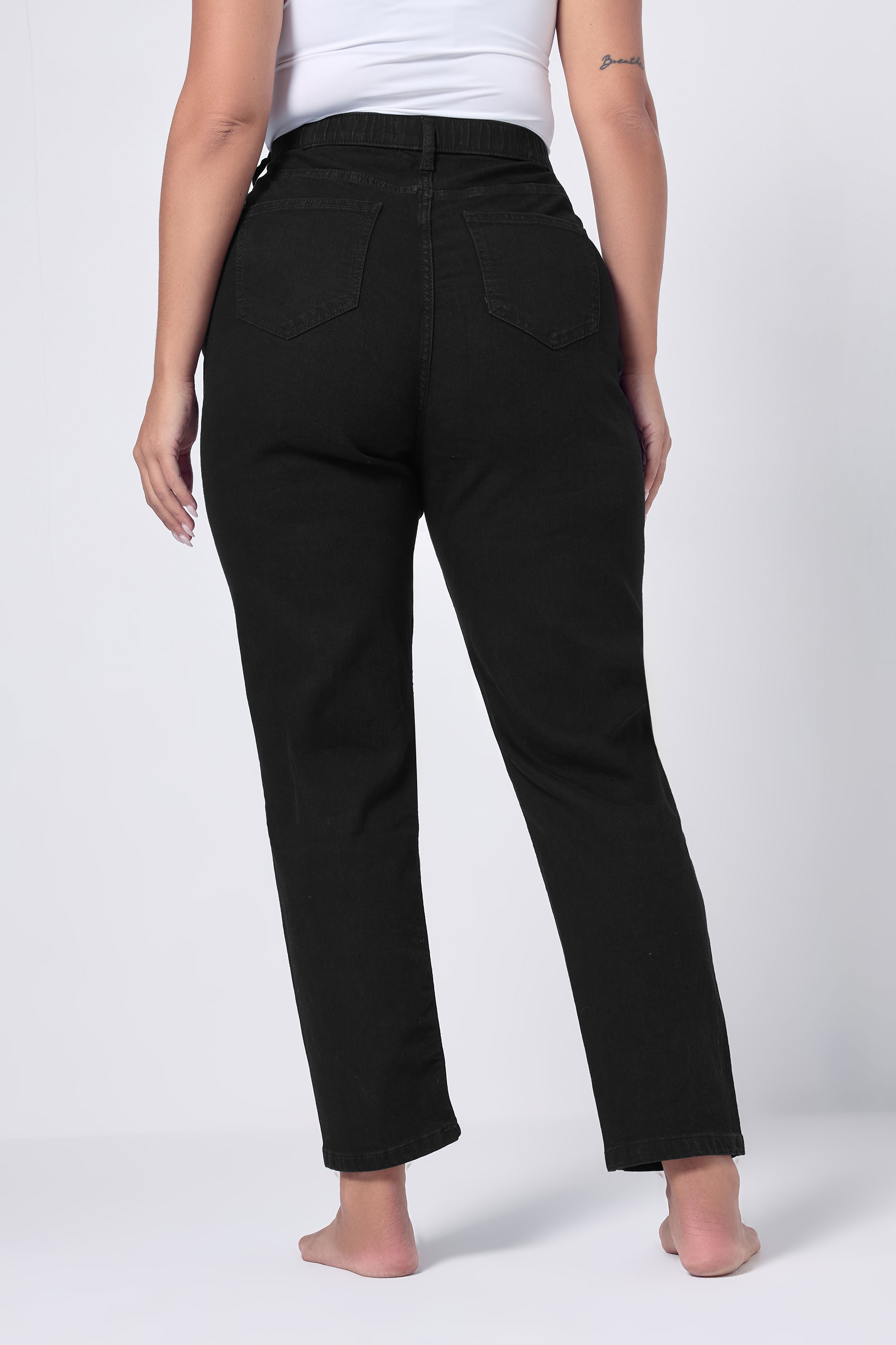YOURS Plus Size Black Mom Jeans | Yours Clothing  2