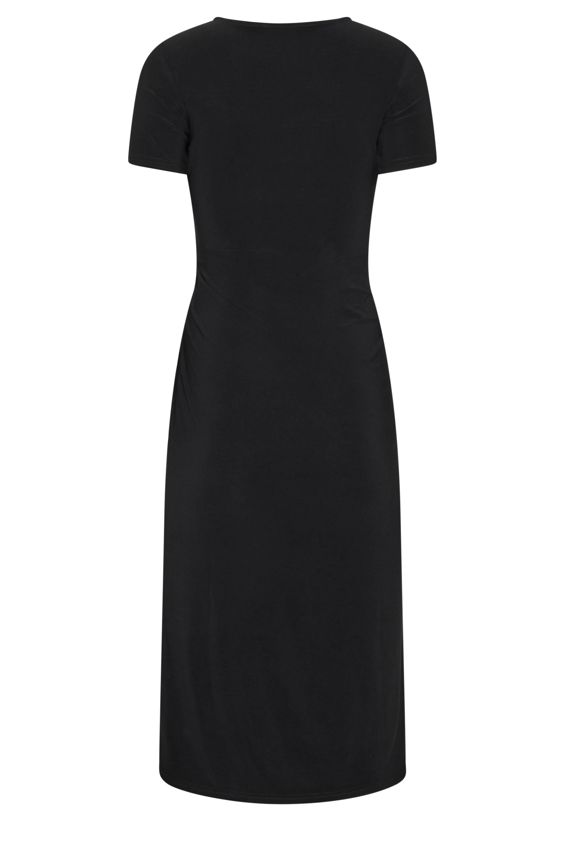 M&Co Petite Black Twist Front Maxi Dress | M&Co 2