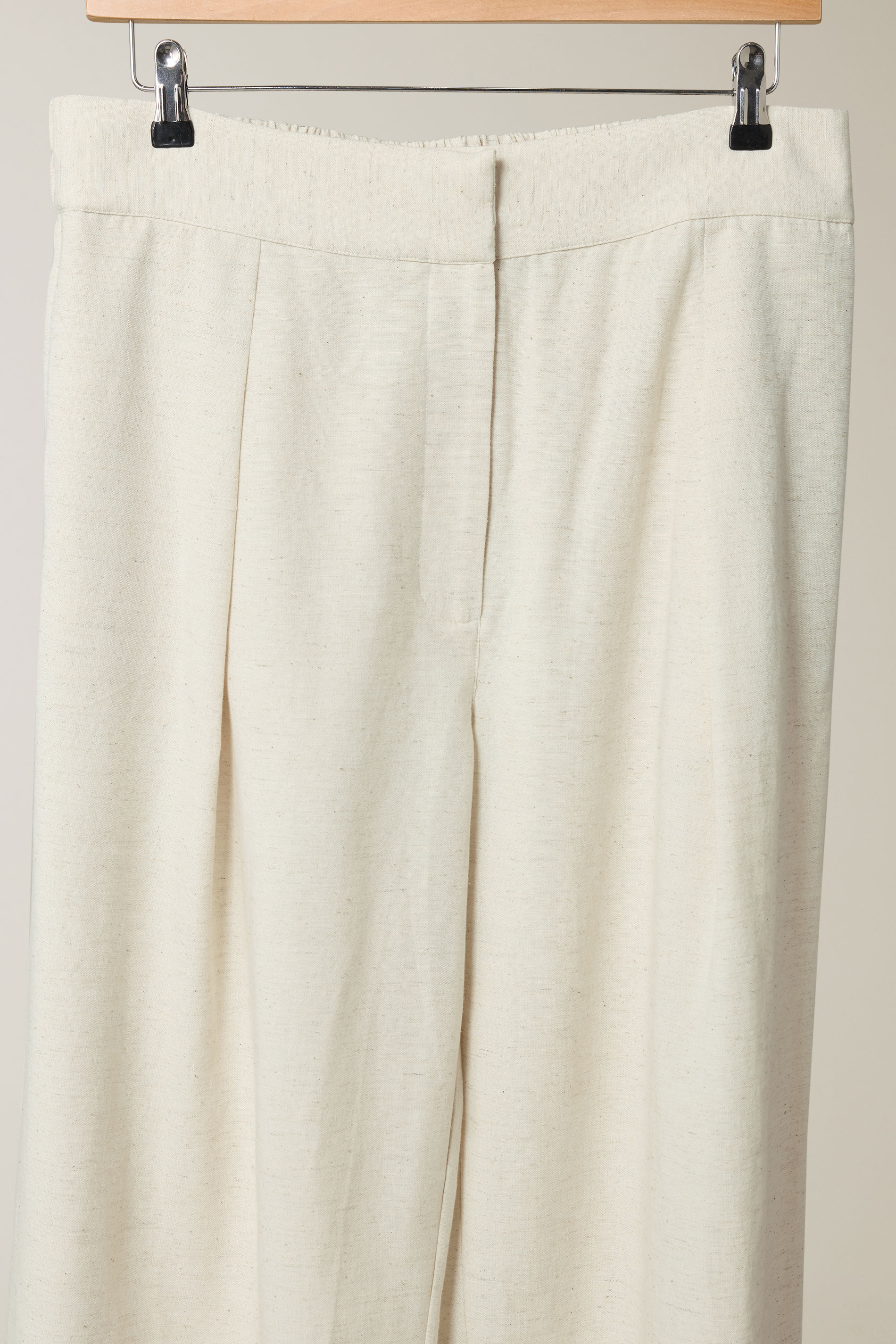 EVANS Plus Size Natural Brown Tailored Linen Trousers | Evans 7