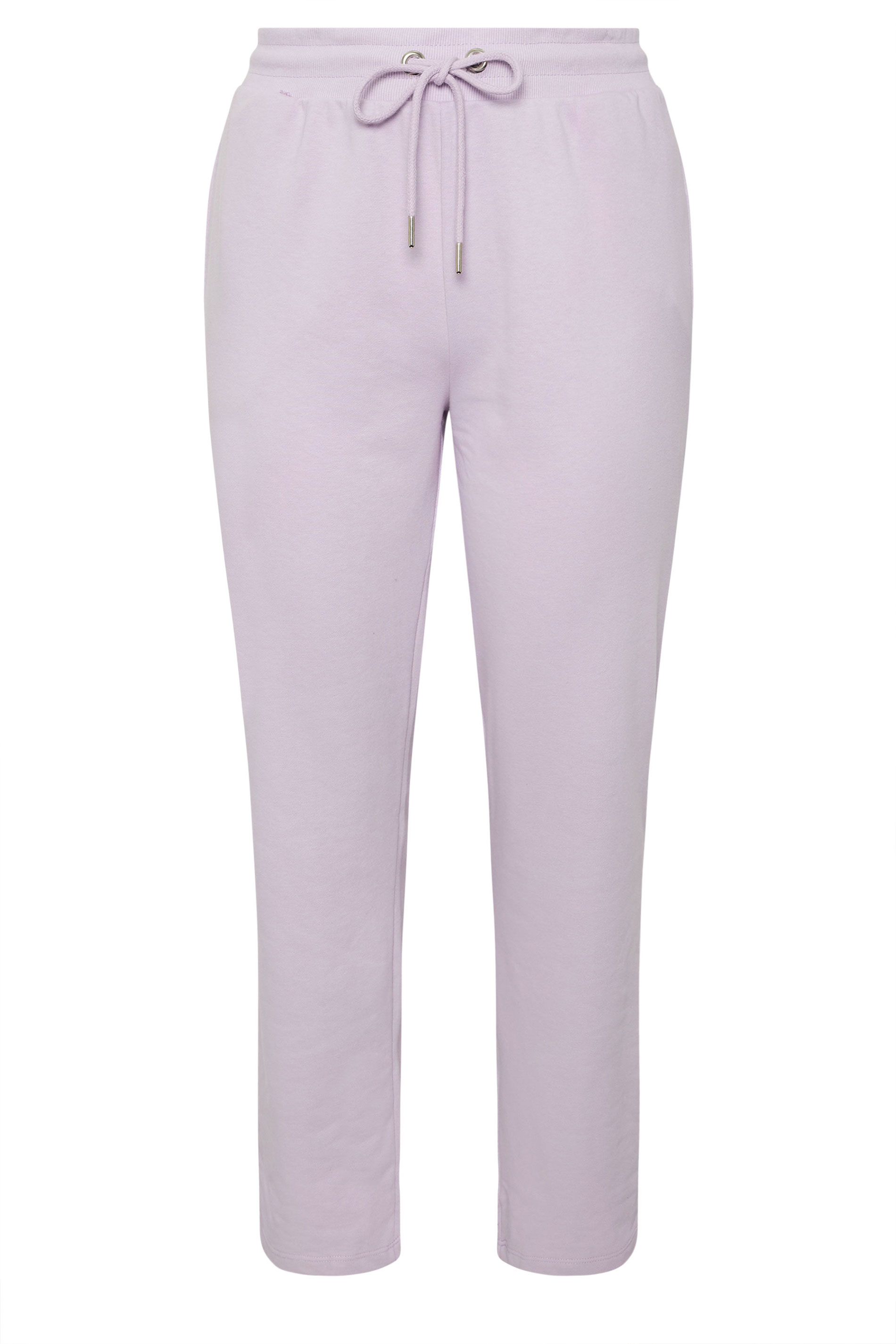 YOURS Plus Size Purple Tie Waist Joggers | Yours Clothing 7