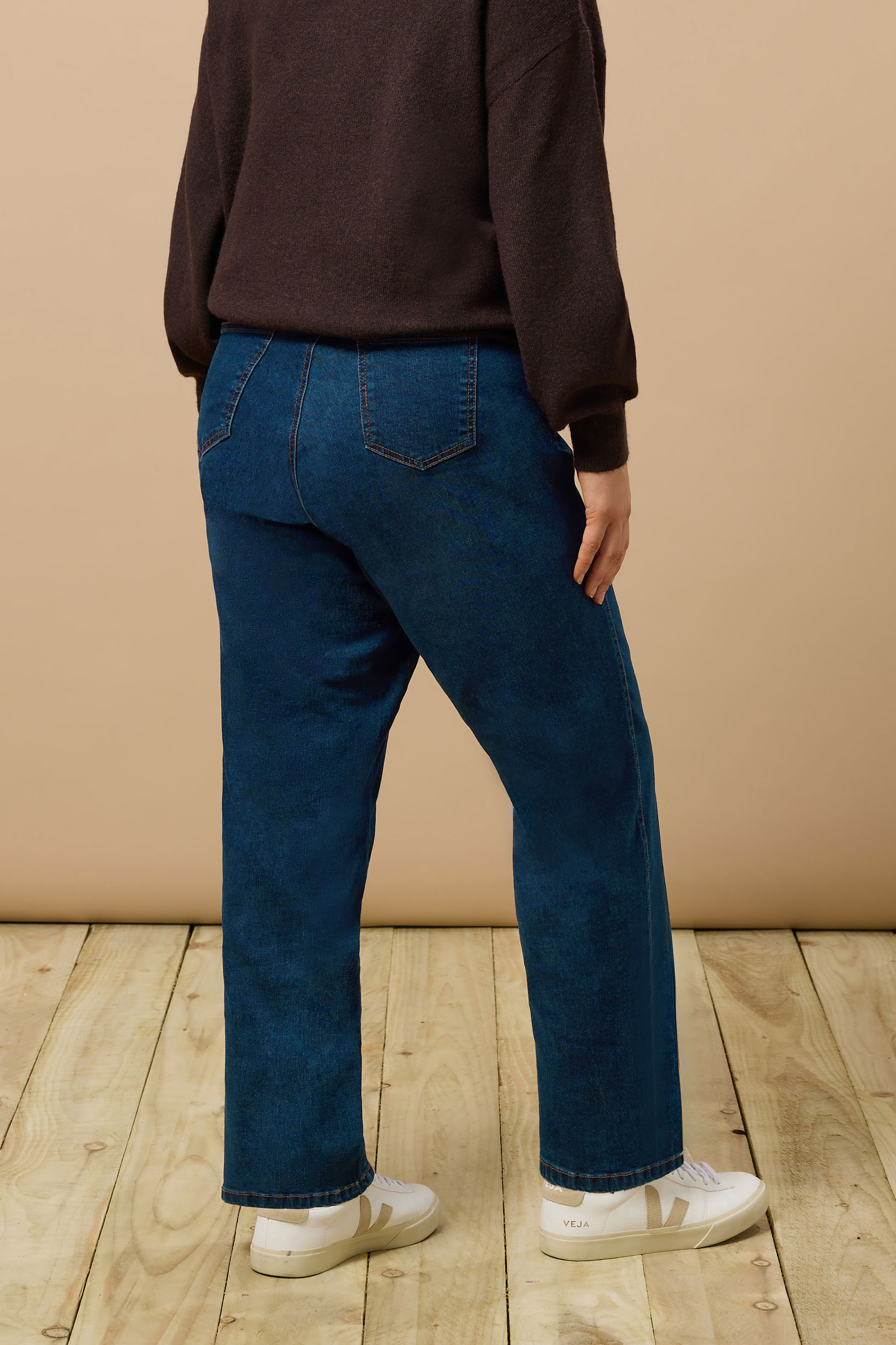 EVANS Plus Size Curve Fit Indigo Straight Leg Jeans 2