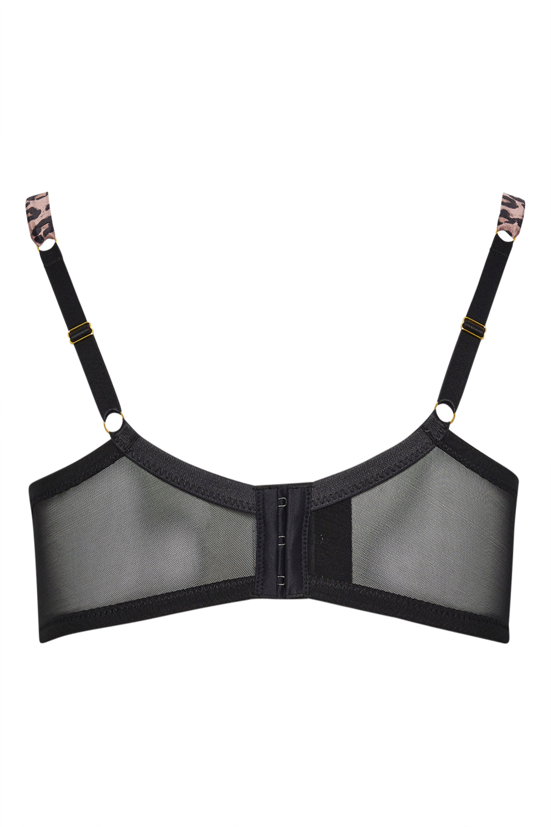 YOURS Plus Size Pink Leopard Print Satin T-Shirt Bra | Yours Clothing 7