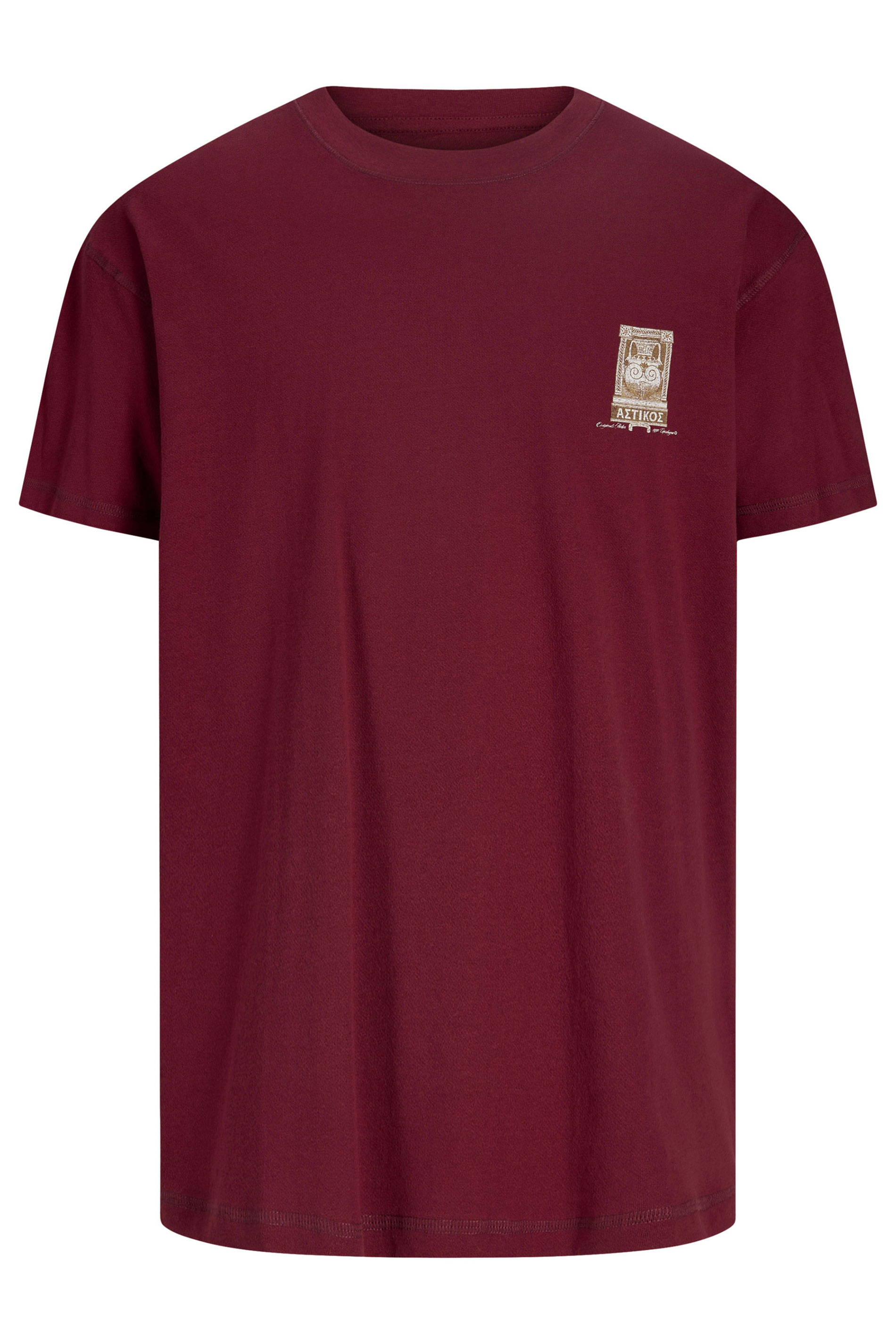 JACK & JONES Big & Tall Red Back Print T-Shirt | BadRhino 4