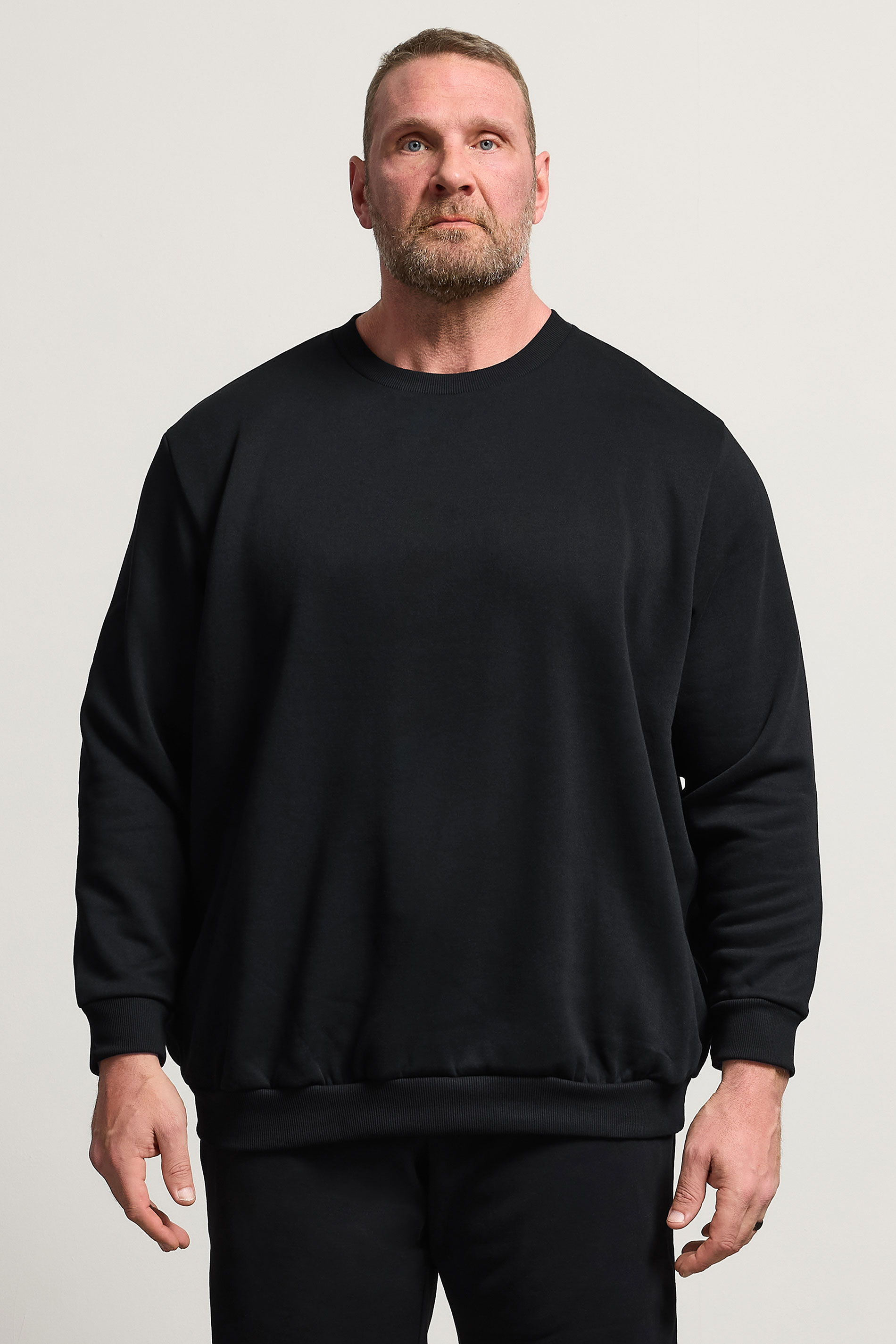 JACK & JONES Big & Tall Black Sweatshirt | BadRhino 3
