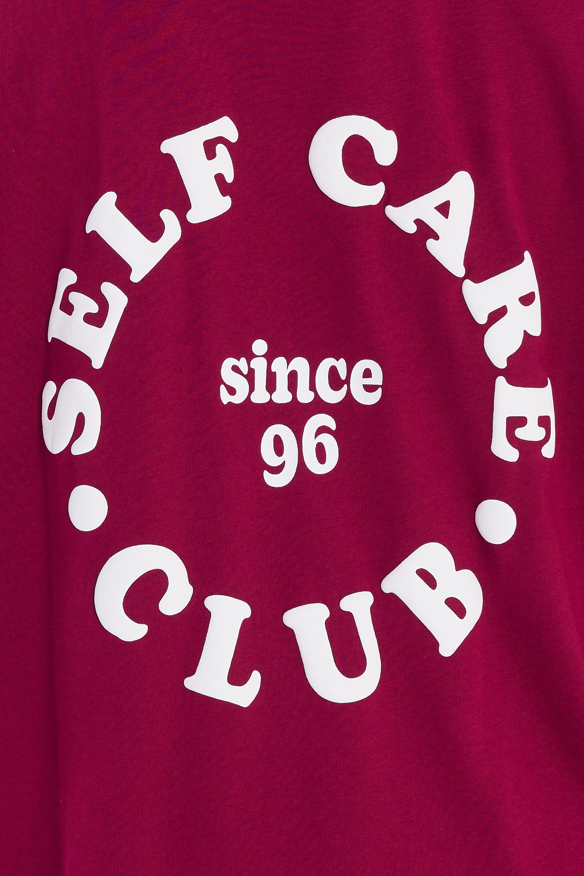 YOURS ACTIVE Plus Size Burgundy Red 'Self Care Club' T-Shirt | Yours Clothing 5