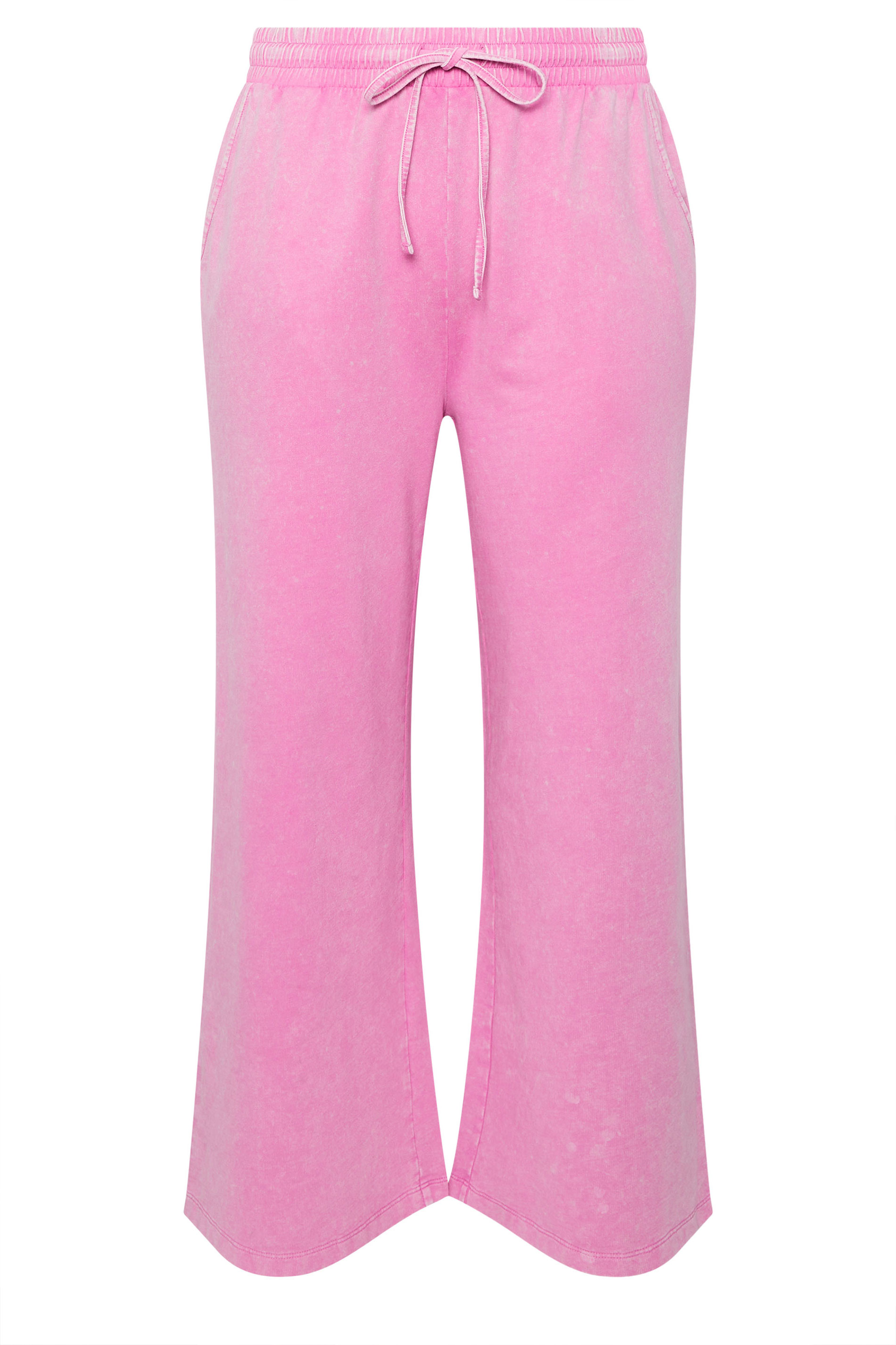 LIMITED COLLECTION Plus Size Pink Acid Wash Joggers | Yours Clothing 5