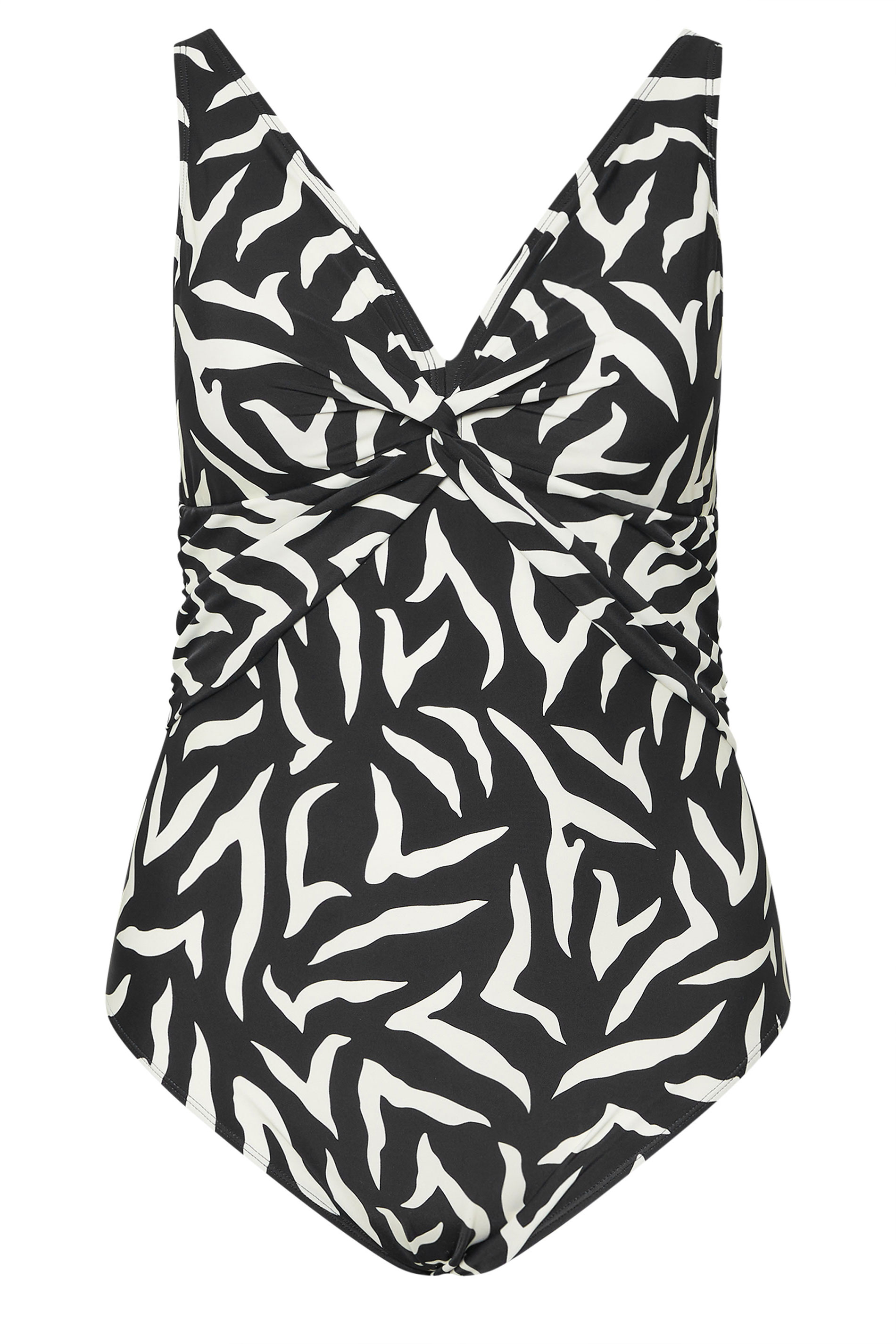 YOURS Plus Size Black Zebra Print Premium Swimsuit | Yours Clothing 7