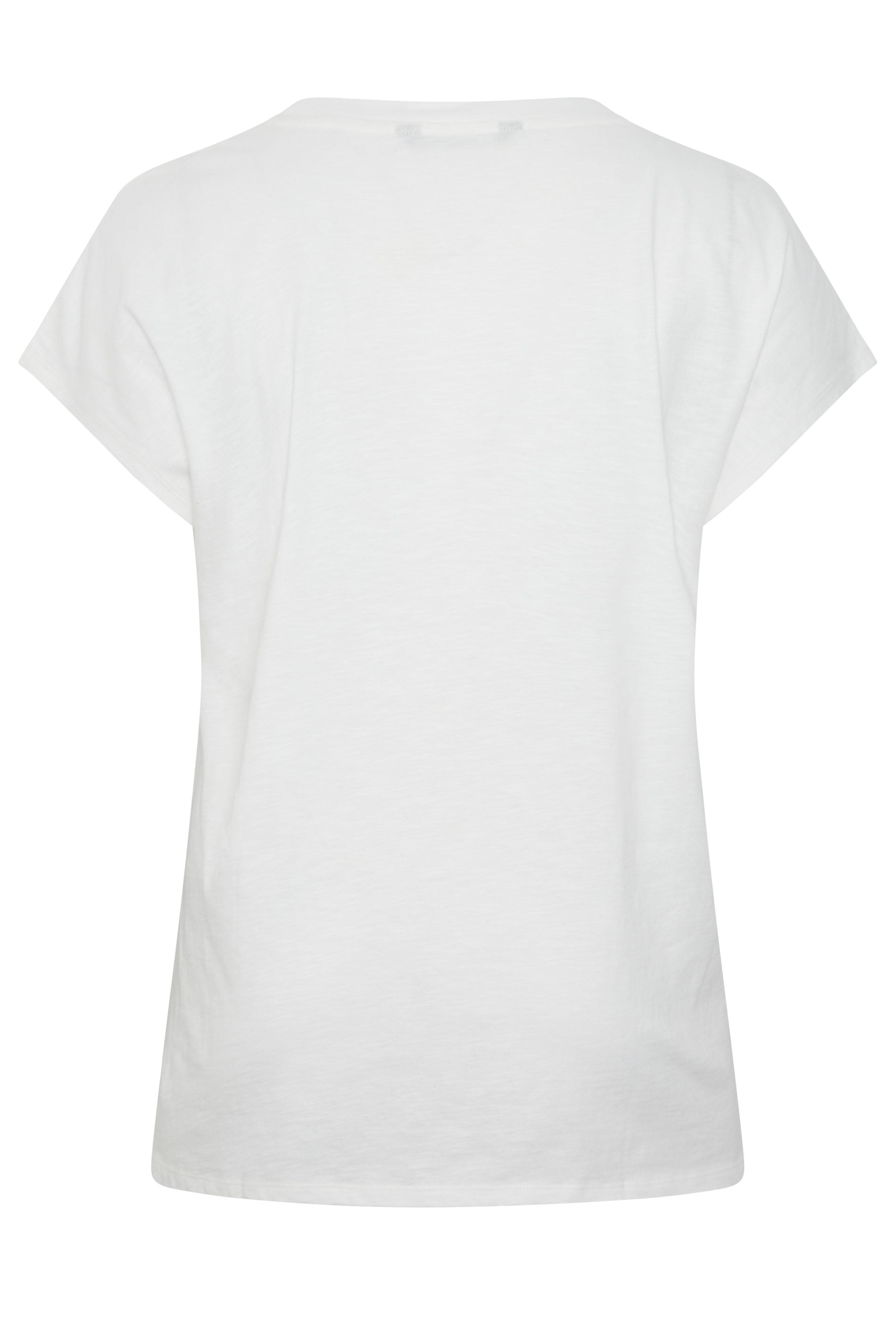 YOURS Plus Size White Stud Grown-On Sleeve T-Shirt | Yours Clothing 6