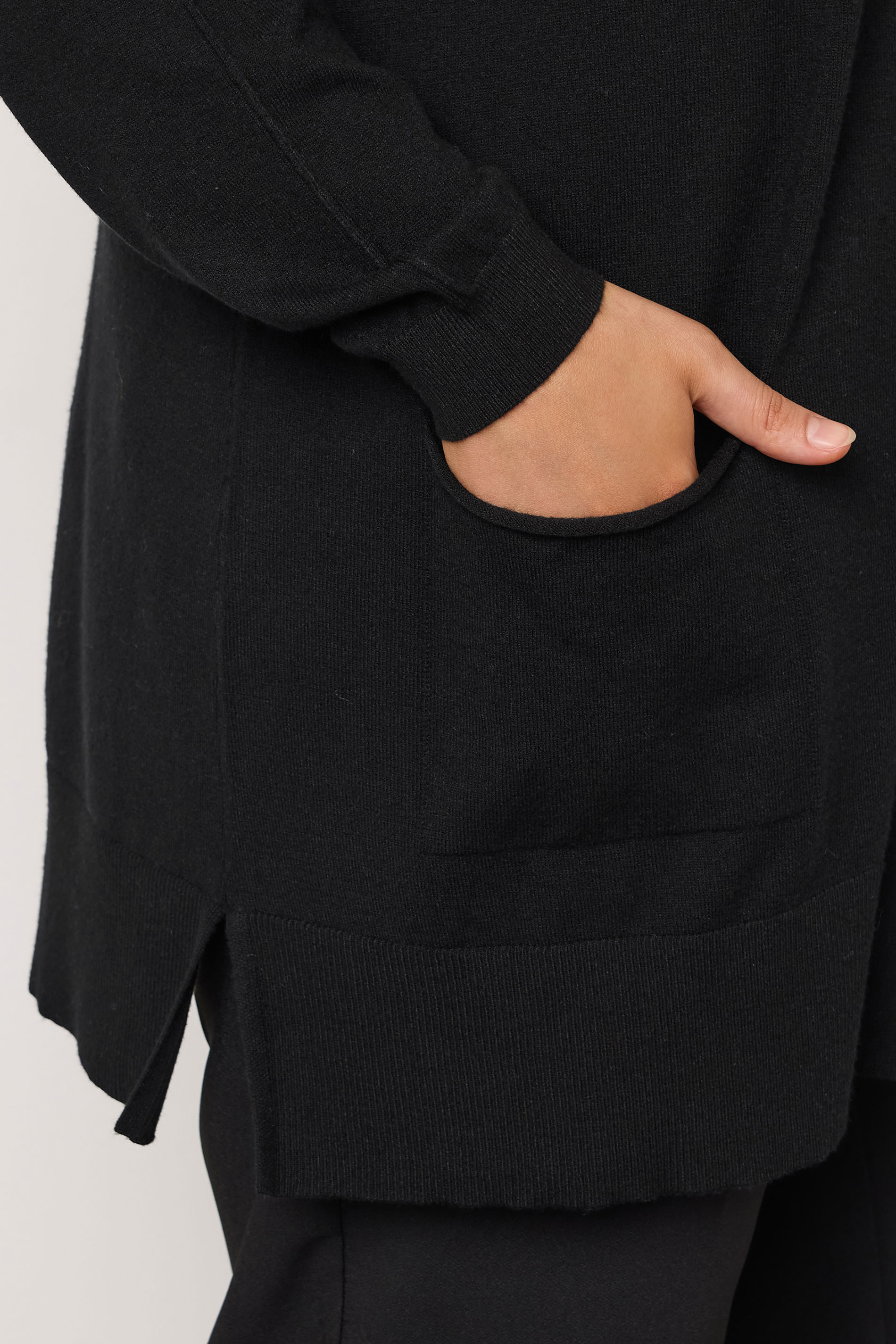 EVANS Plus Size Black Premium Pocket Front Cardigan | Evans  5