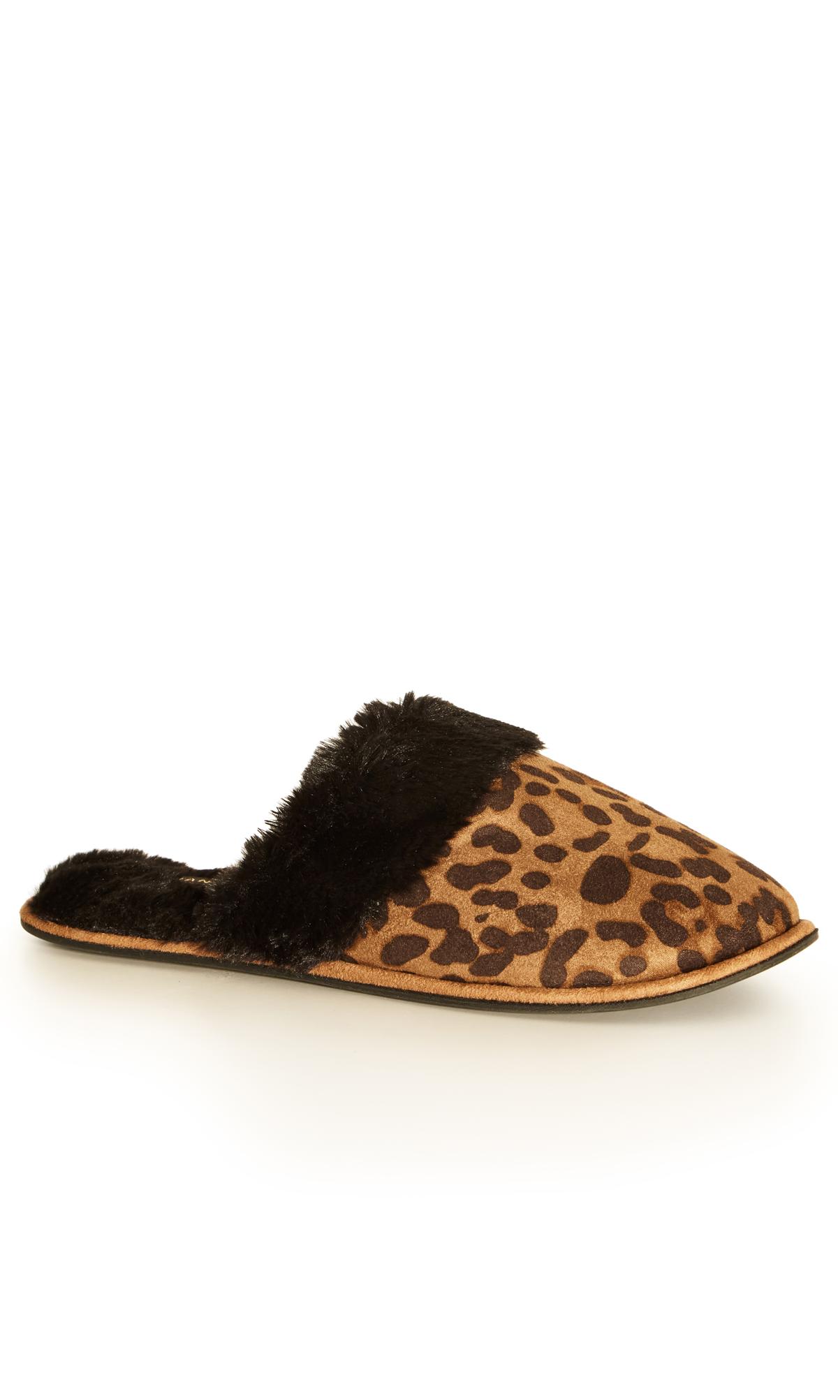 Extra Wide Fit Cheetah Slipper Neutral 3