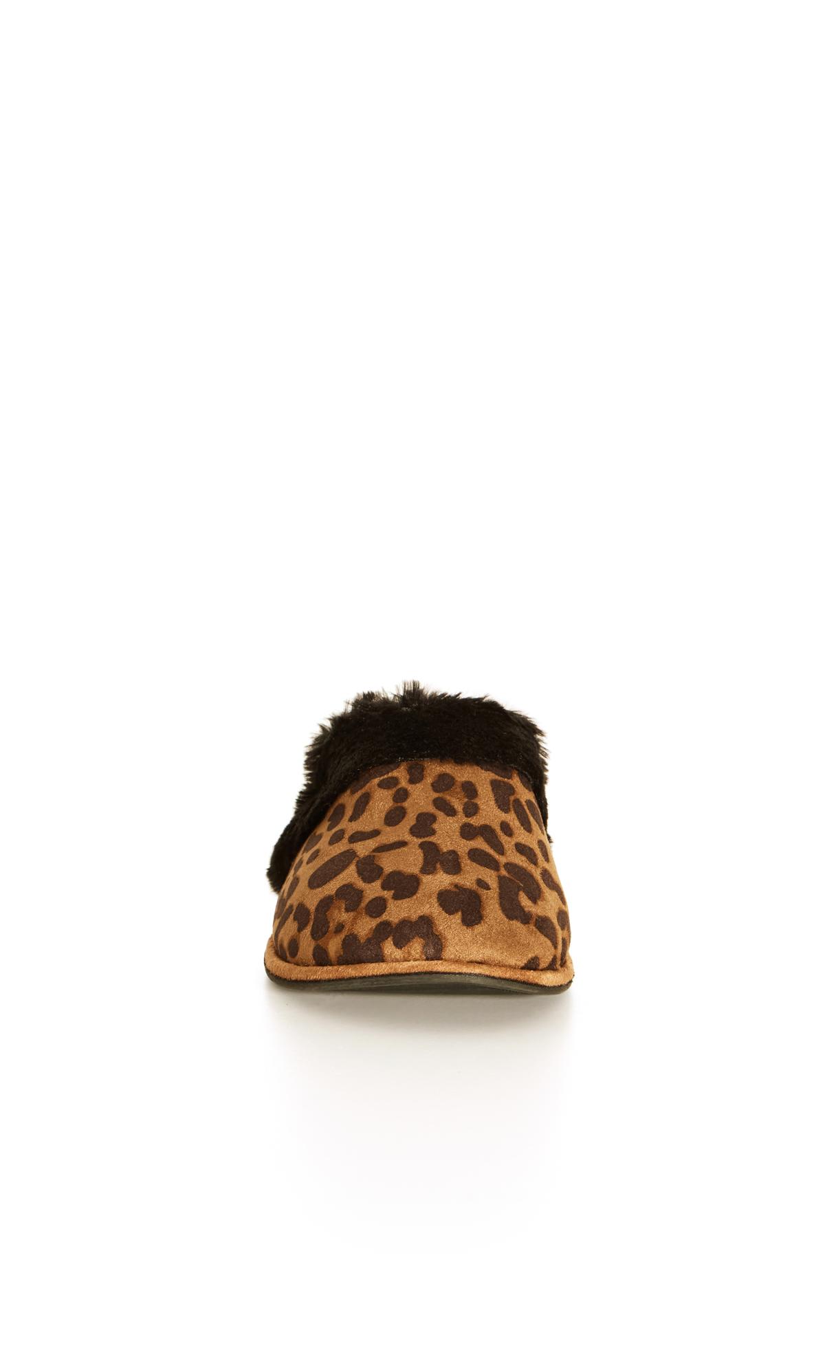 Extra Wide Fit Cheetah Slipper Neutral 5