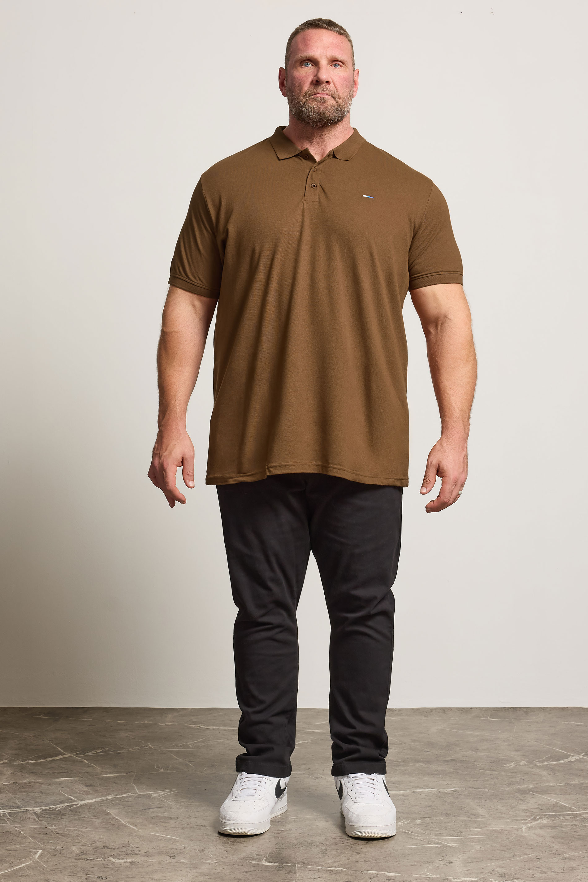 BadRhino Big & Tall Brown Core Polo Shirt | BadRhino 2
