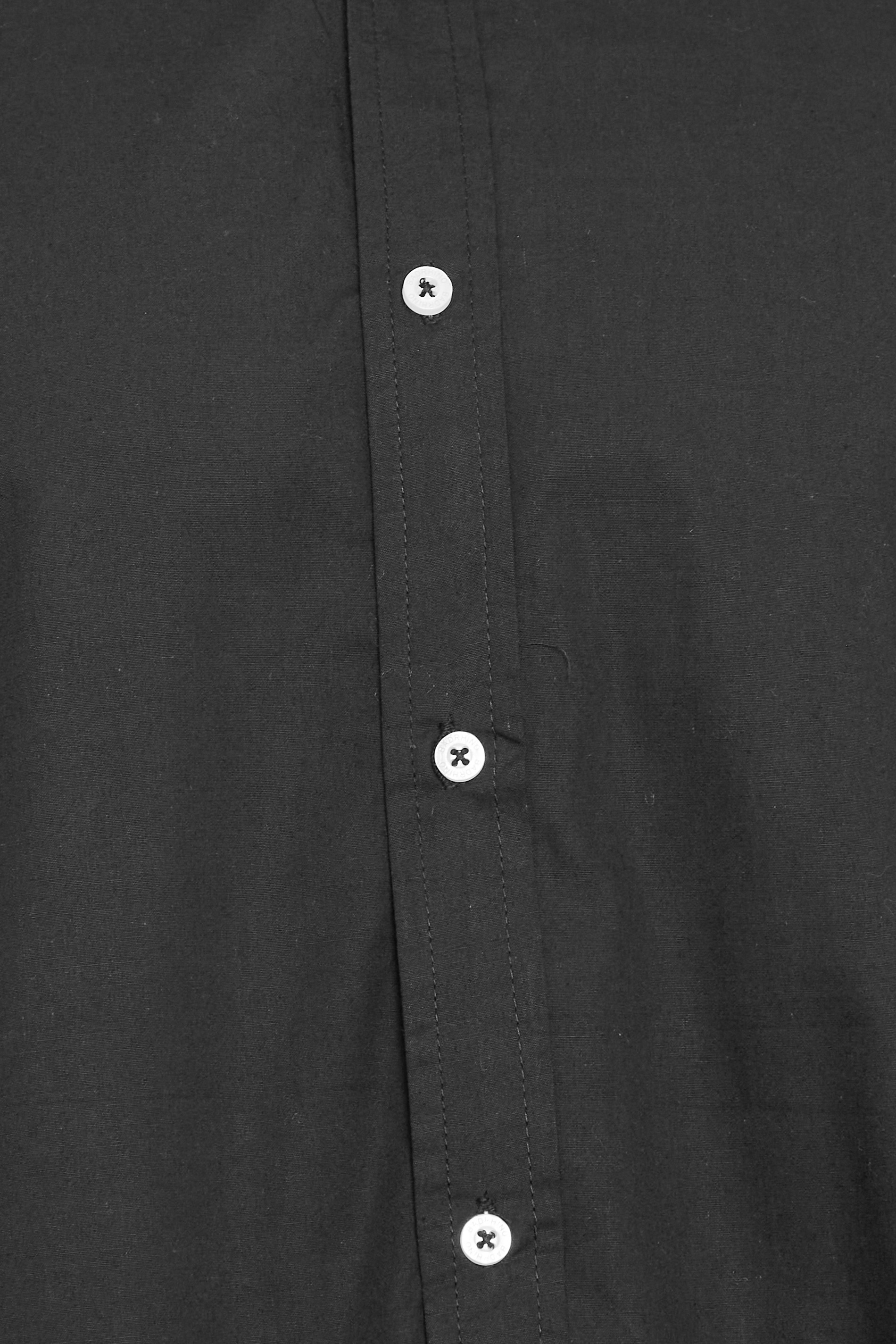BadRhino Black Cotton Poplin Long Sleeve Shirt | BadRhino 1