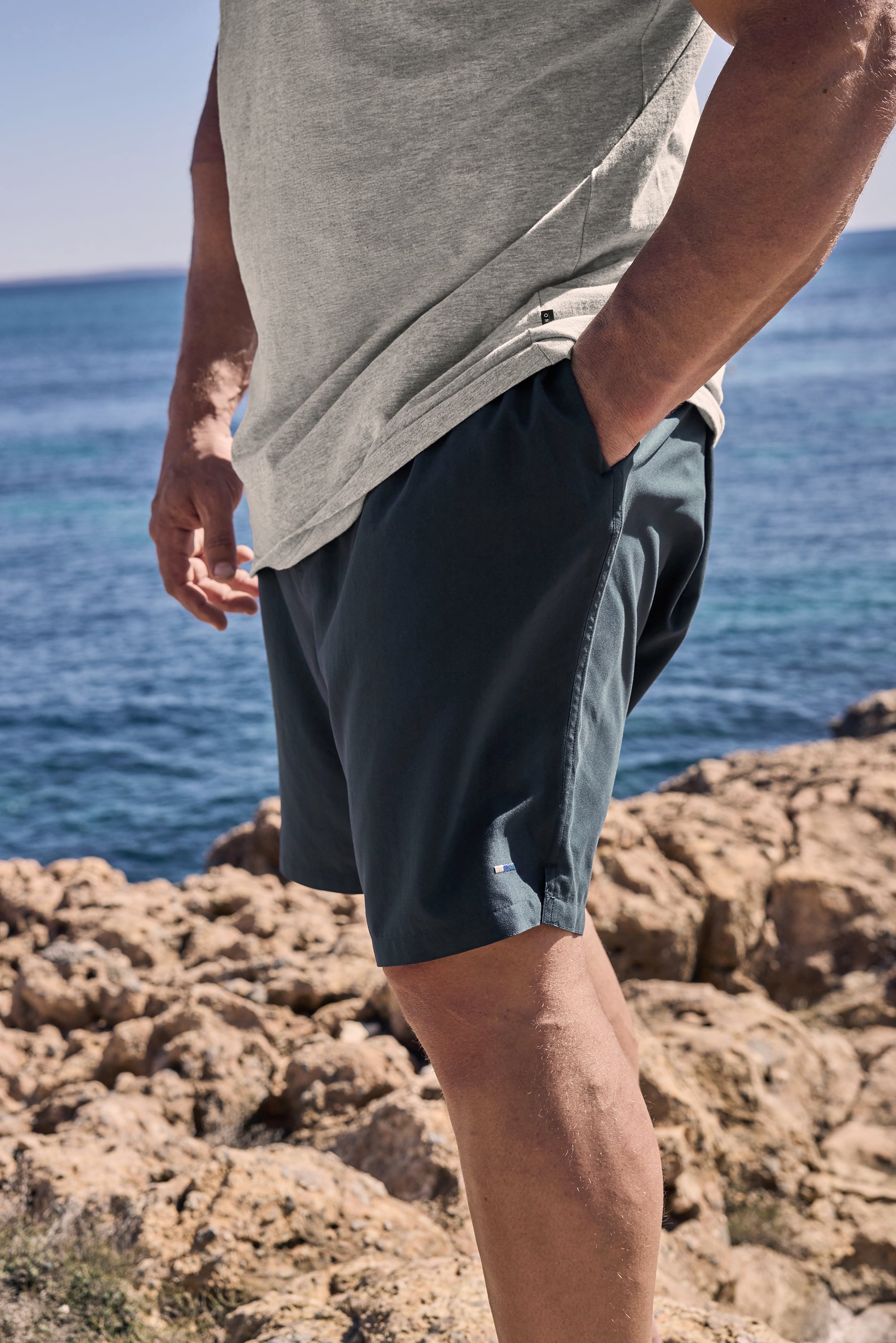 BadRhino Big & Tall Navy Blue Swim Shorts | BadRhino 3