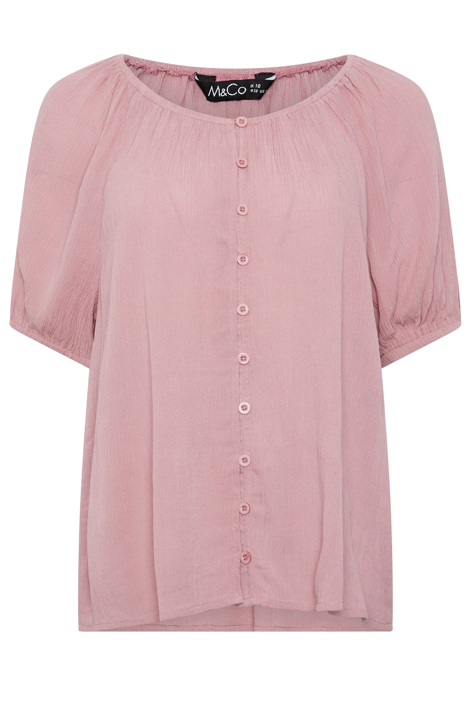 M&Co Pink Scoop Neck Blouse | M&Co 5