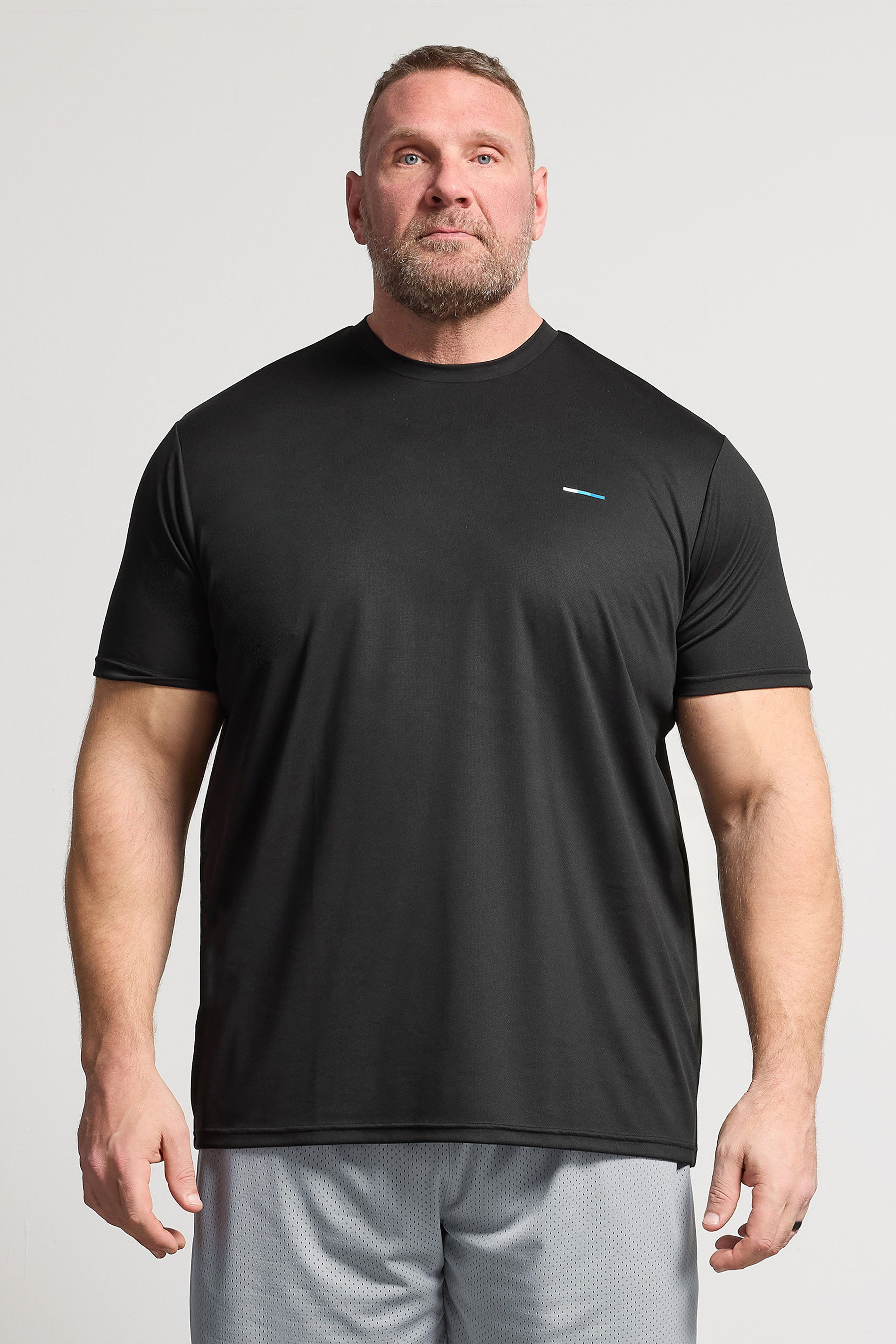 BadRhino Big & Tall Black Active T-Shirt | BadRhino 3