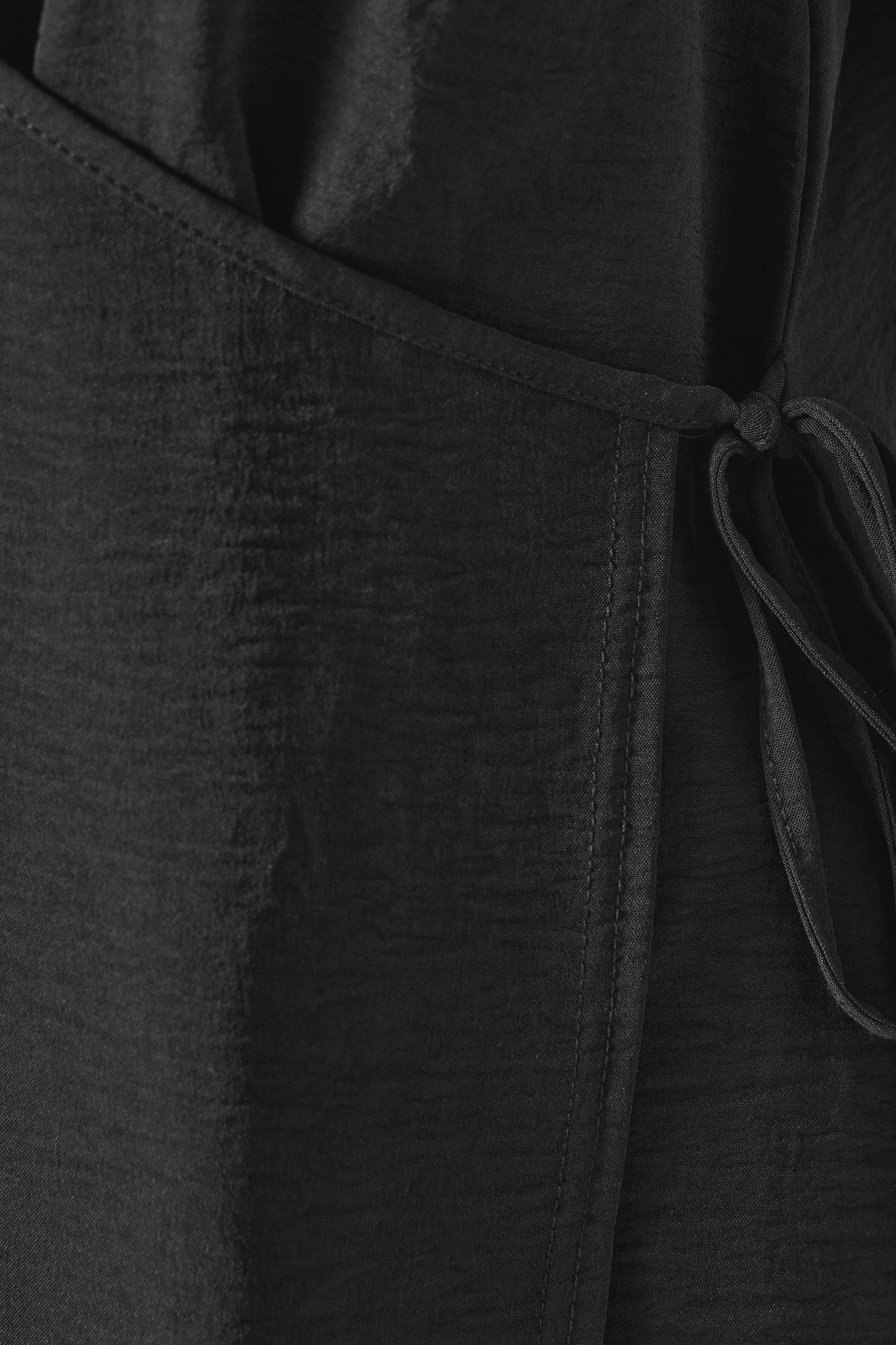 YOURS Plus Size Black Wrap Vest Top | Yours Clothing 4