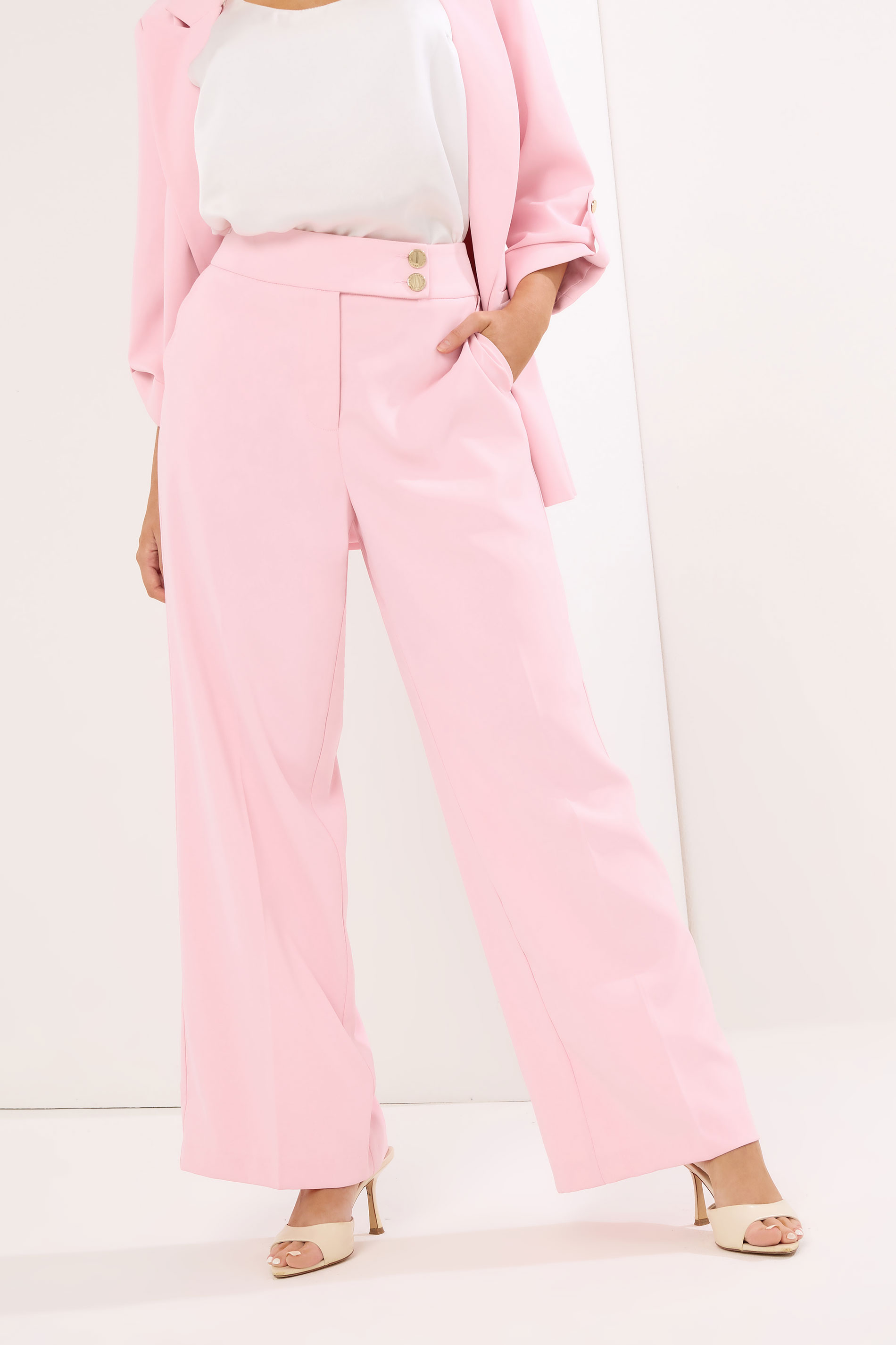 STAR Pink  Wide Leg Trousers | StarByJM 3