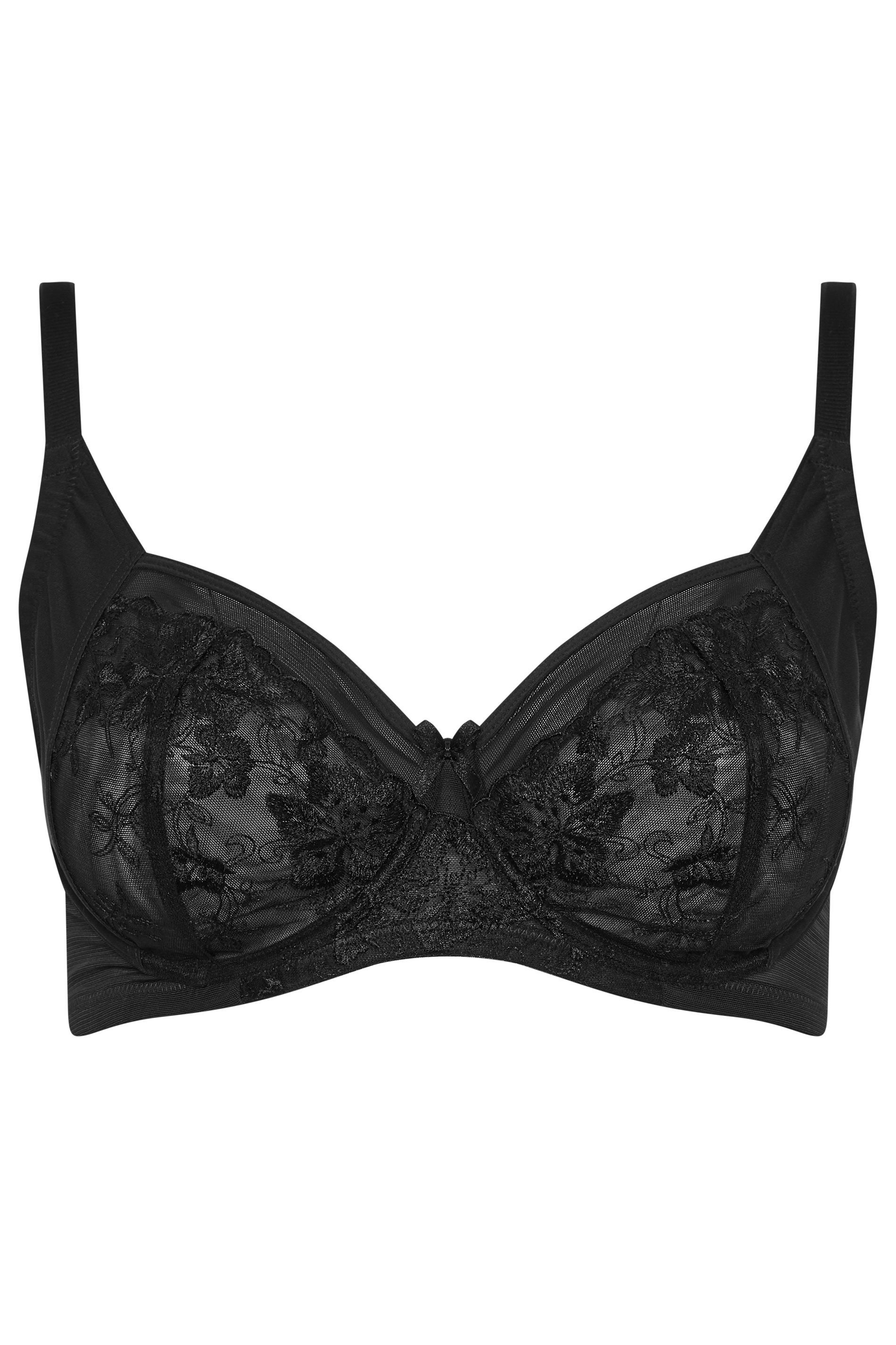 YOURSET 2 PACK Plus Size Black & White Underwired Bras | Yours Clothing 2
