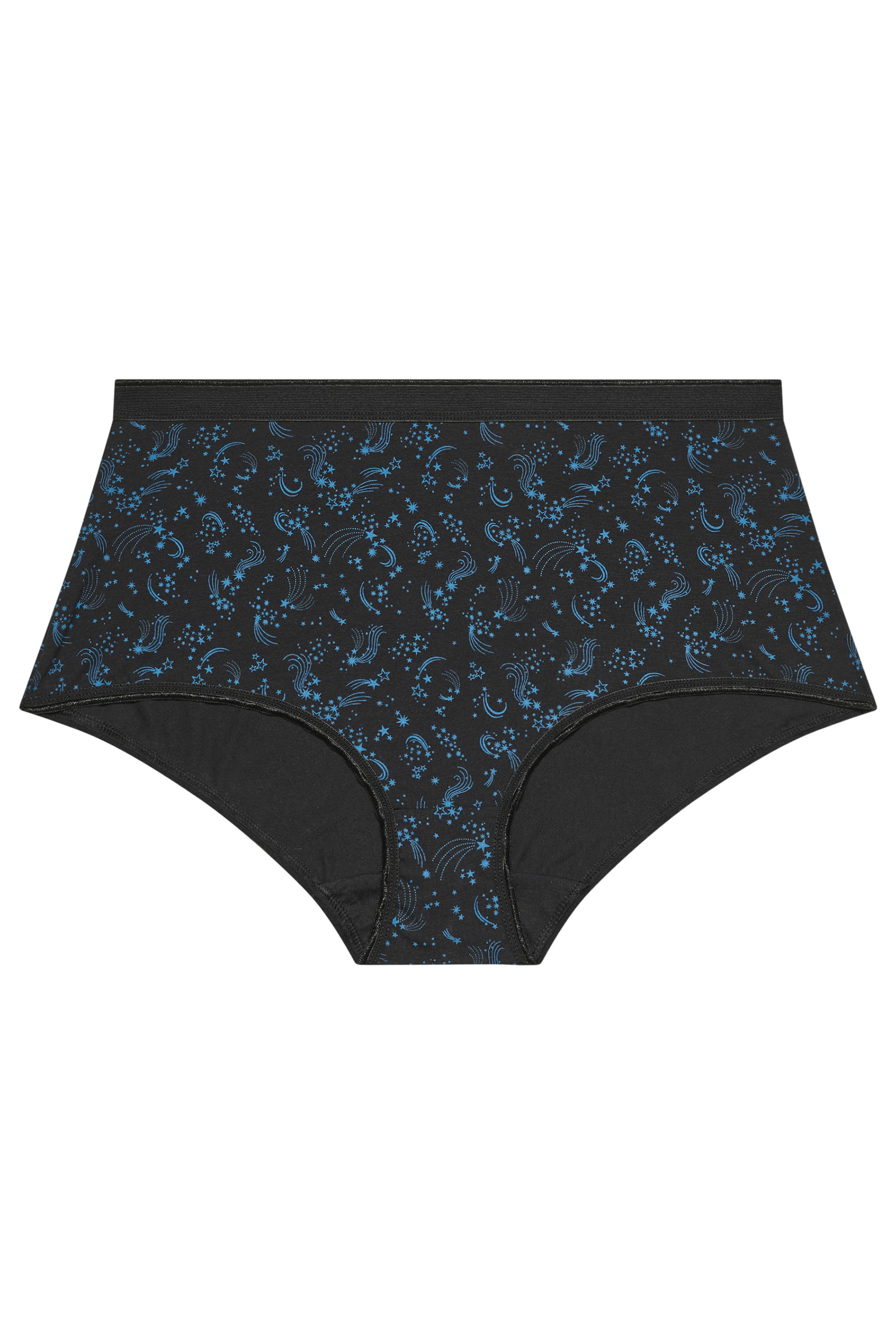 YOURS 5 PACK Plus Size Teal Blue Shooting Star Full Briefs | Yours Clothing 10