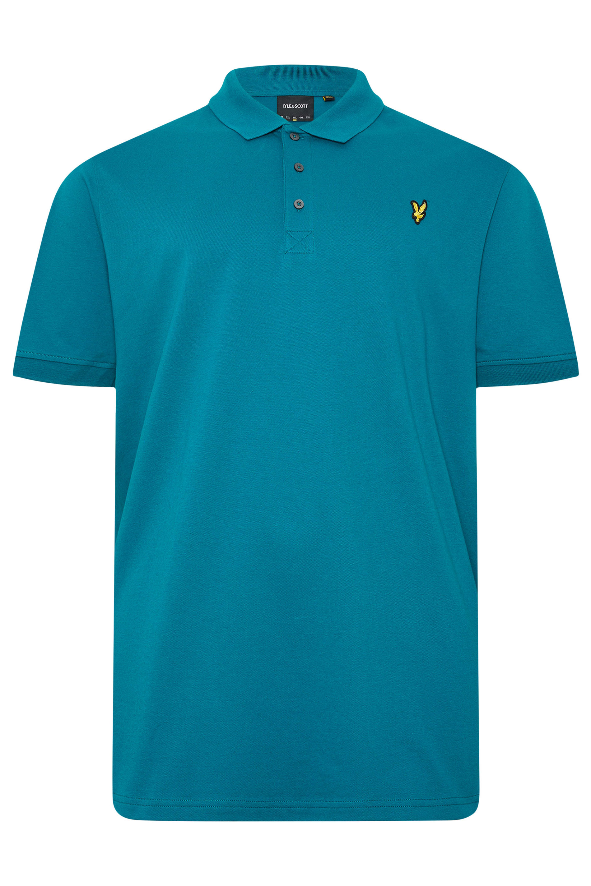 LYLE & SCOTT Big & Tall Lagoon Blue Core Polo Shirt | BadRhino 2