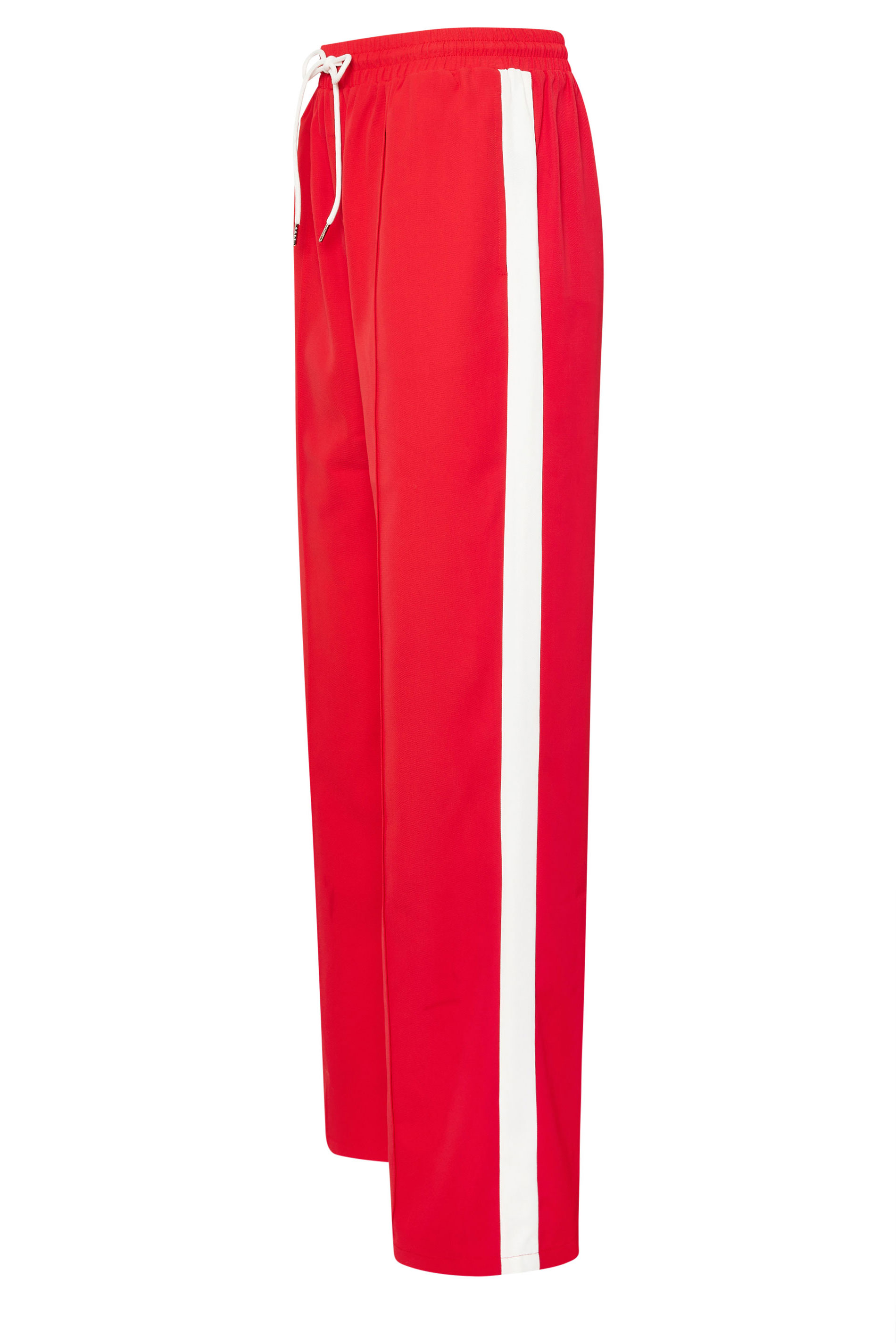 LTS Tall Red Side Stripe Wide Leg Trousers | Long Tall Sally 7