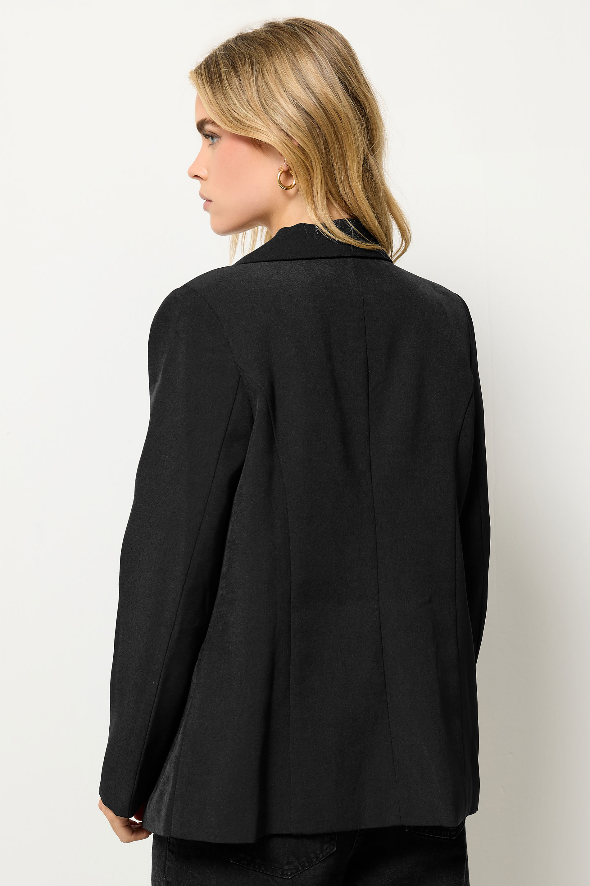 PixieGirl Petite Women's Black Tailored Double Breasted Blazer | PixieGirl 4