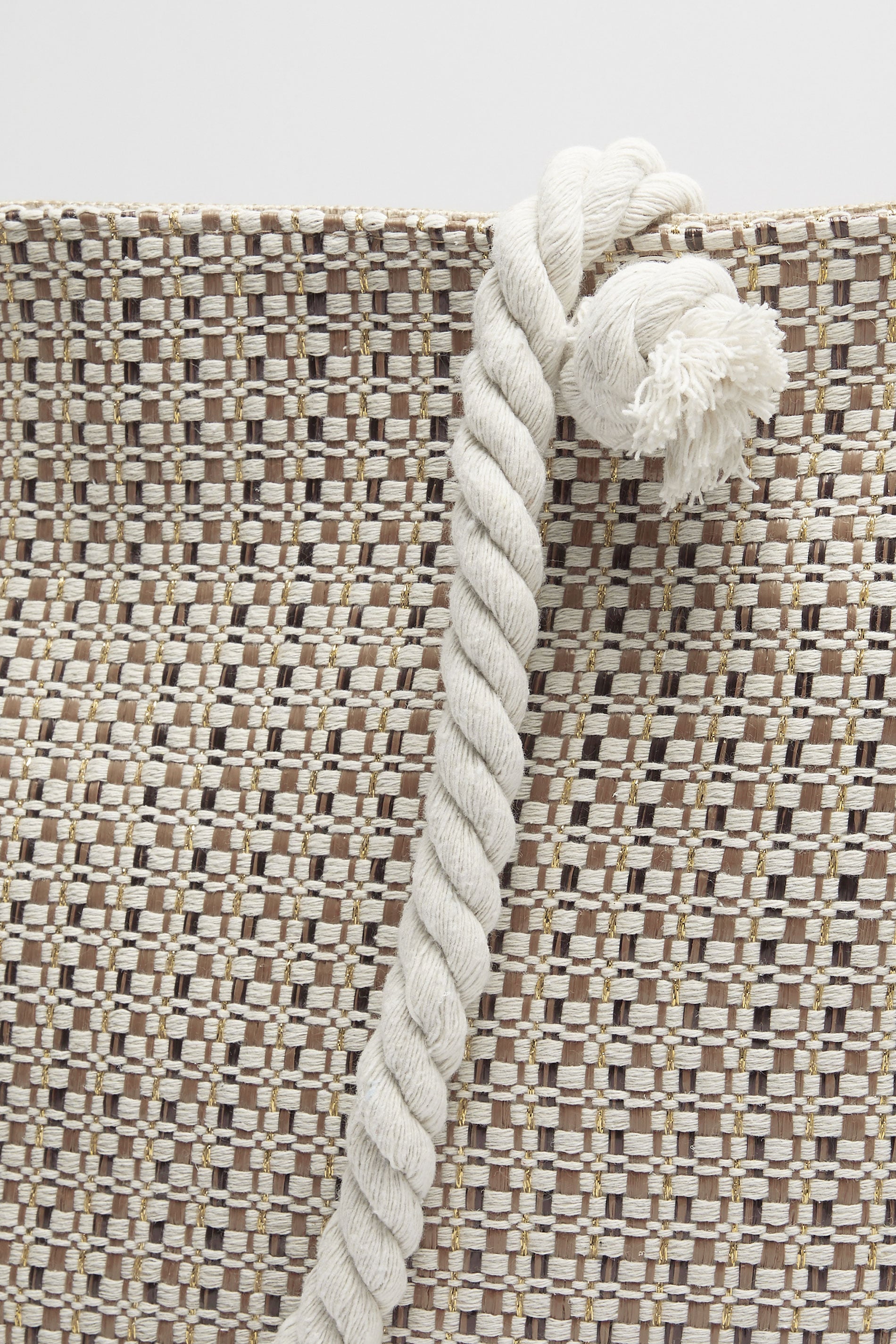 Brown Tweed Look Tote Bag | Yours Clothing 4