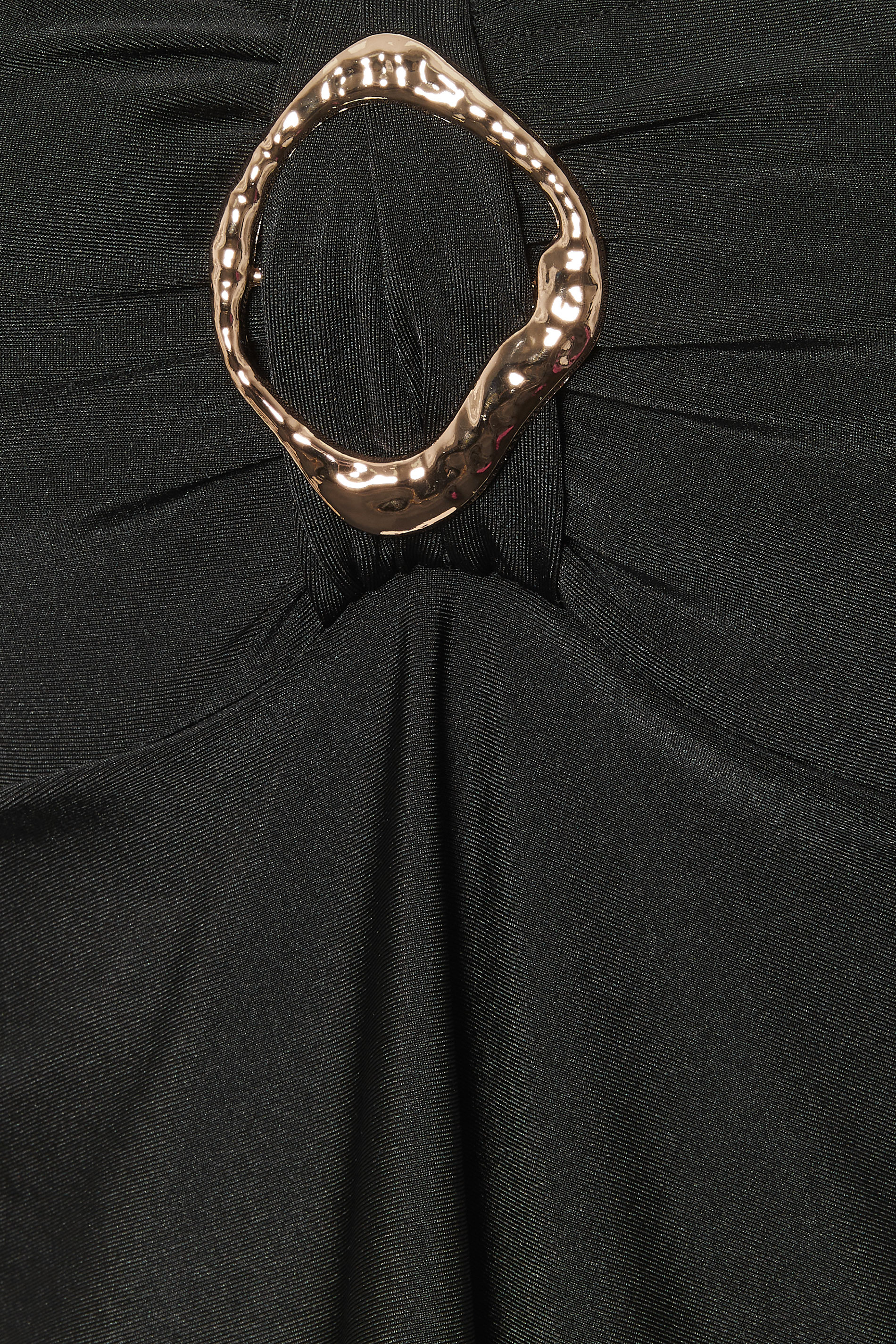 YOURS Plus Size Black Ring Detail Swim Dress | Yours Clothing 8
