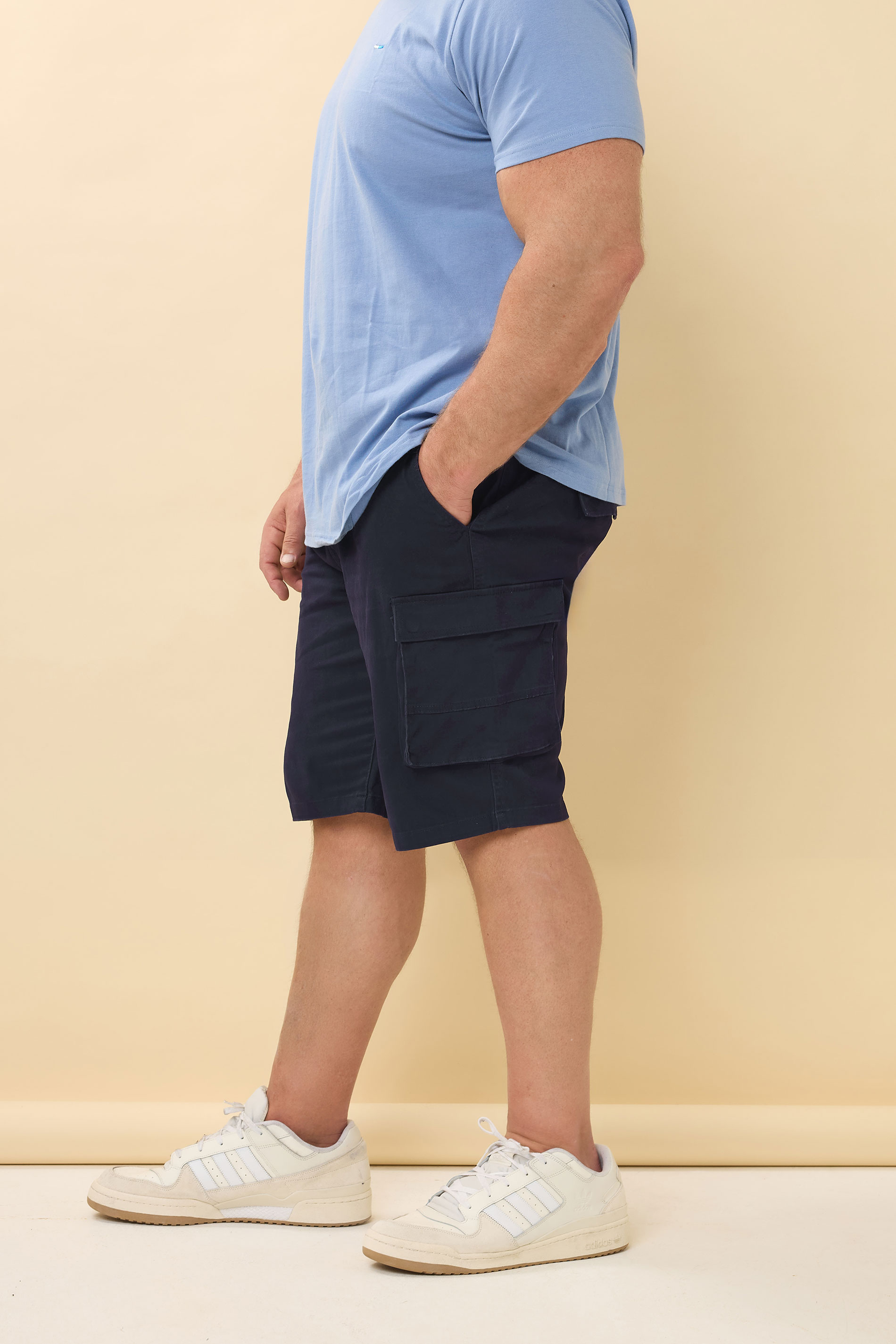 BadRhino Navy Blue Stretch Cargo Shorts | BadRhino 5