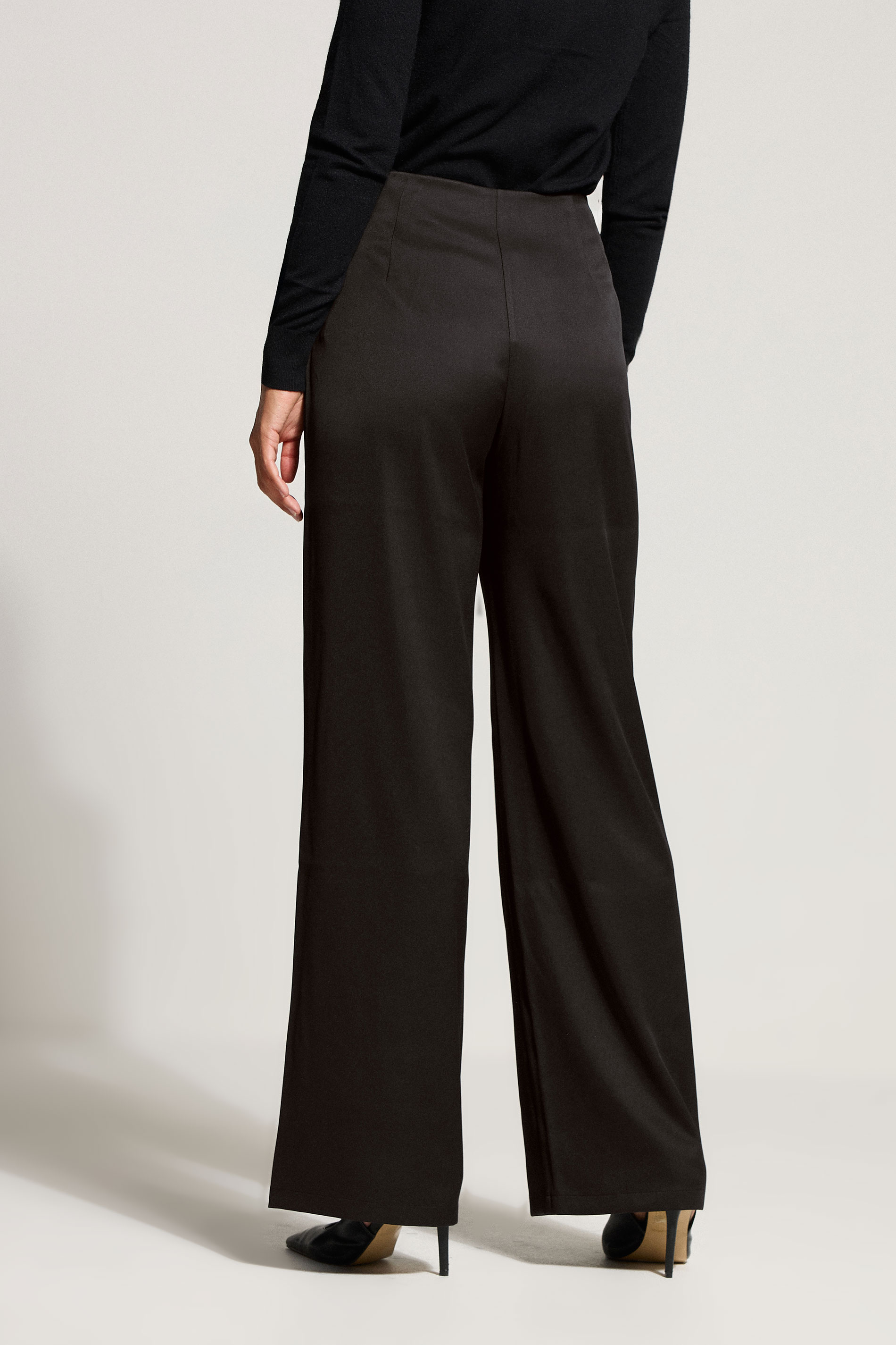 LTS Tall Black Military Button Detail Trousers | Long Tall Sally 2