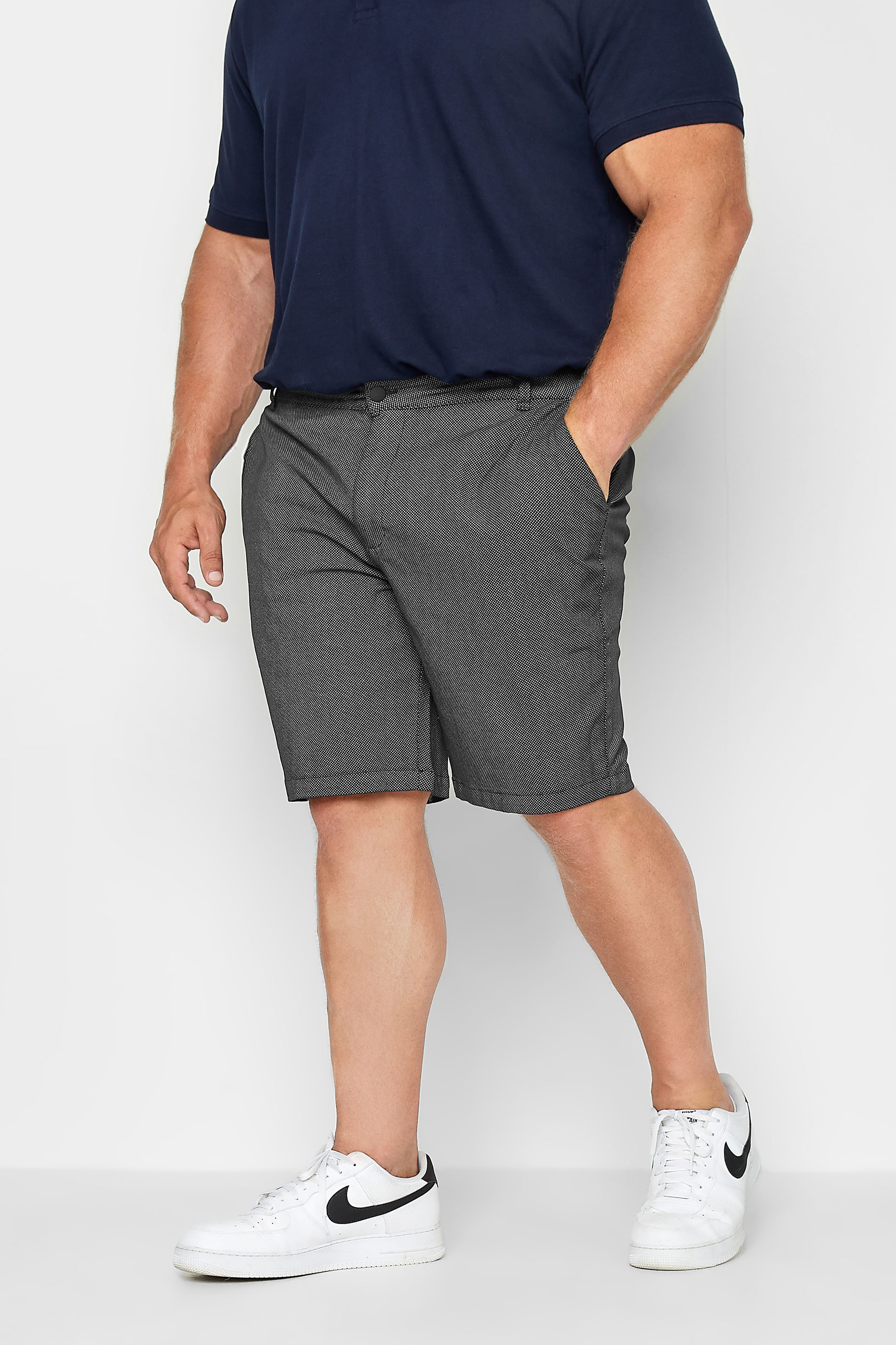 BadRhino Big & Tall Mens Navy Blue Chino Shorts | BadRhino 3
