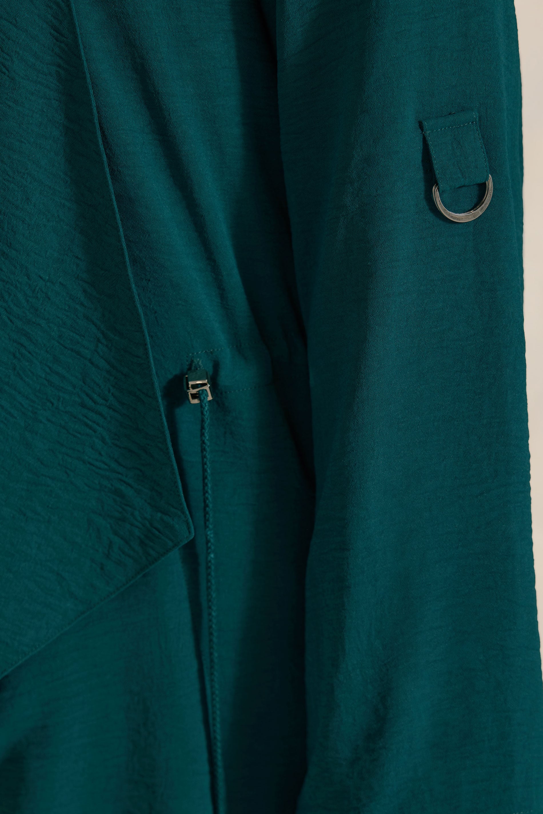 EVANS Plus Size Teal Green Lightweight Waterfall Jacket | Evans 4