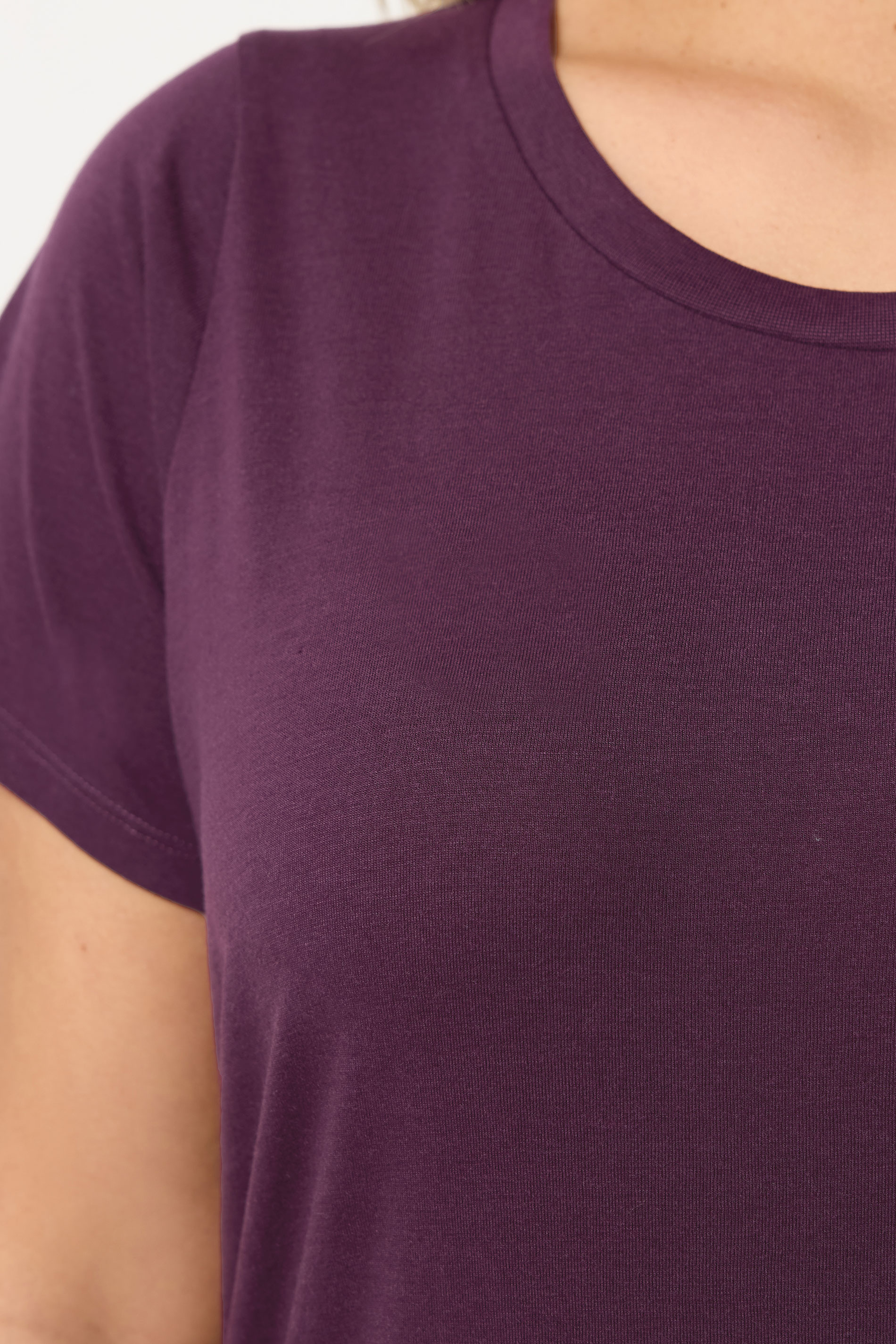 YOURS Plus Size Dark Purple Core T-Shirt | Yours Clothing 4