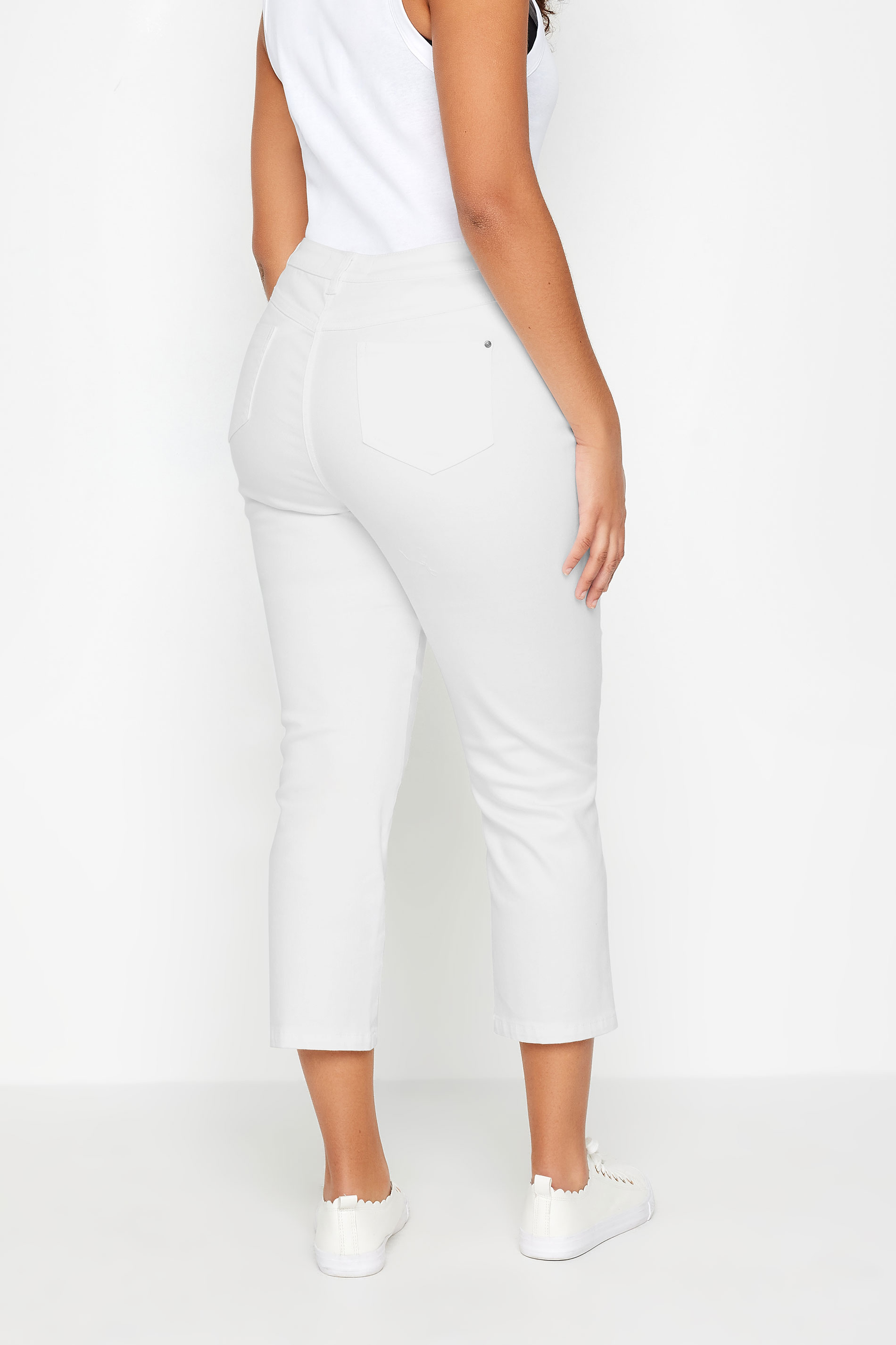 M&Co White Cropped Jeans | M&Co 3